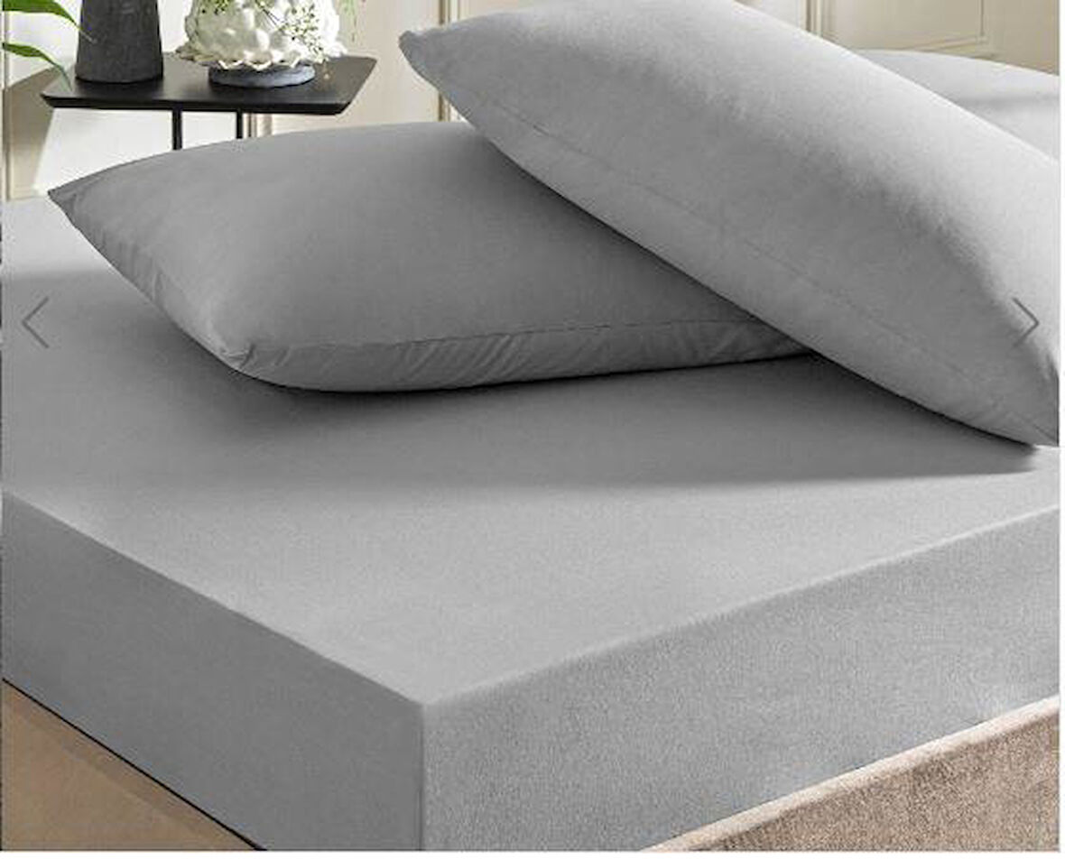 Taç Ranforce Lastikli Çift Kişilik Çarşaf Set Antrasit