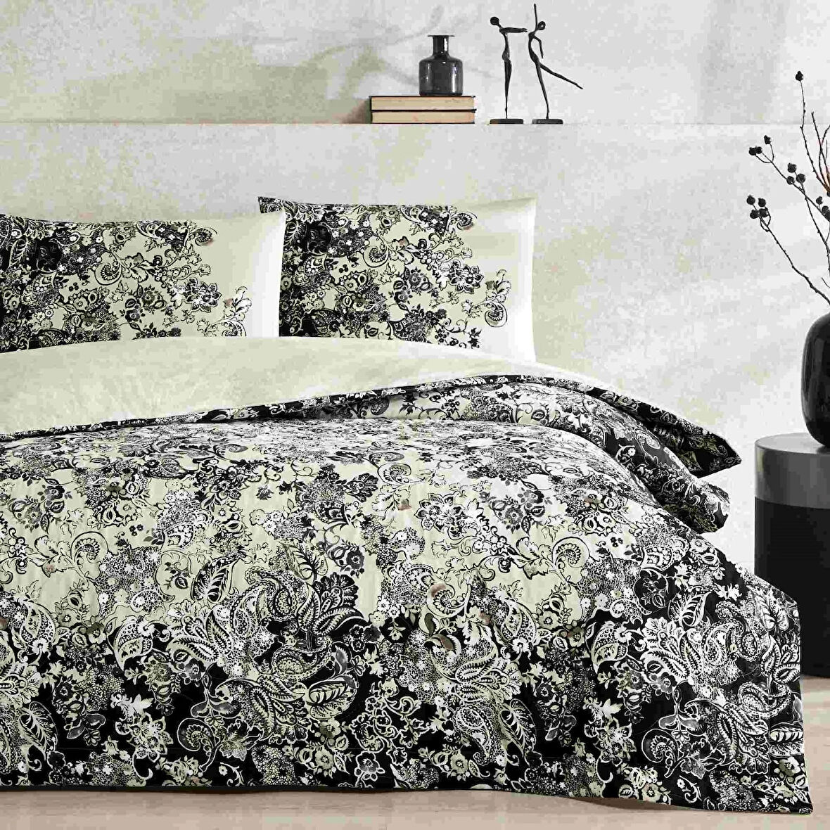 Taç Magie Ranforce Çift Kişilik Complete Set Siyah