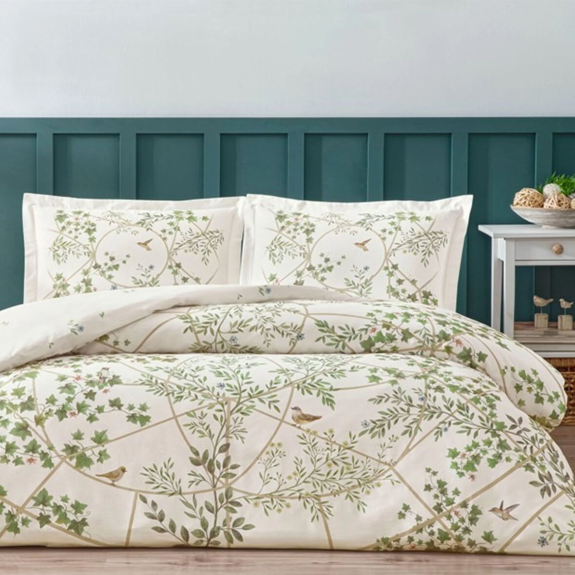 Linens Sc Windsor Nevresim Takımı Çift Kişilik Yeşil