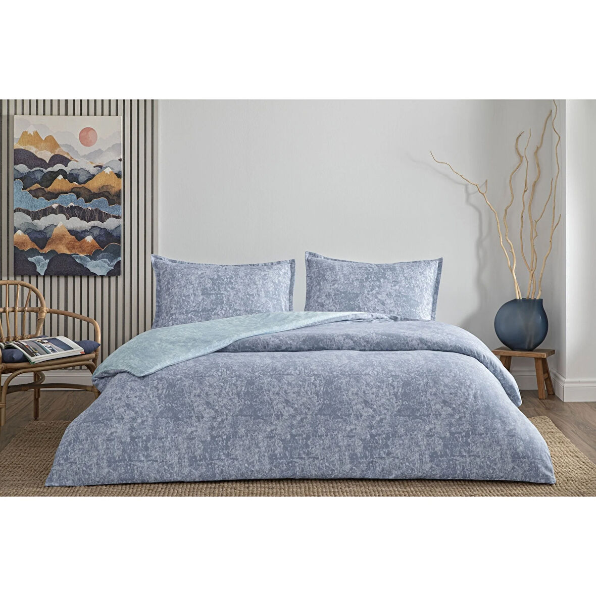 Taç Shimmer Seç&Ser Tek Kişilik Nevresim Takımı Lacivert