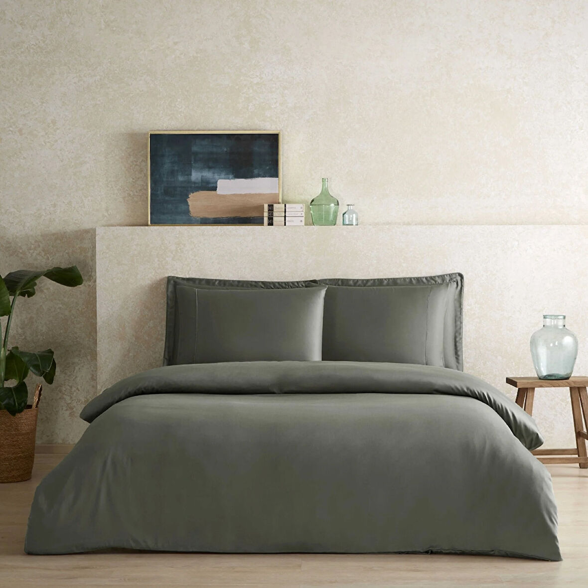 Linens X TENCEL™ Lyocell Süperking Nevresim Kılıfı Yeşil