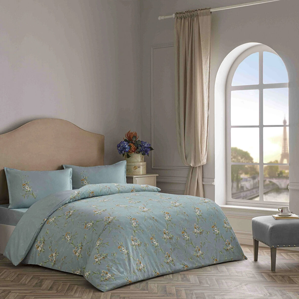 Linens Sc Allday Luce Nevresim Takımı Çift Kişilik Mavi