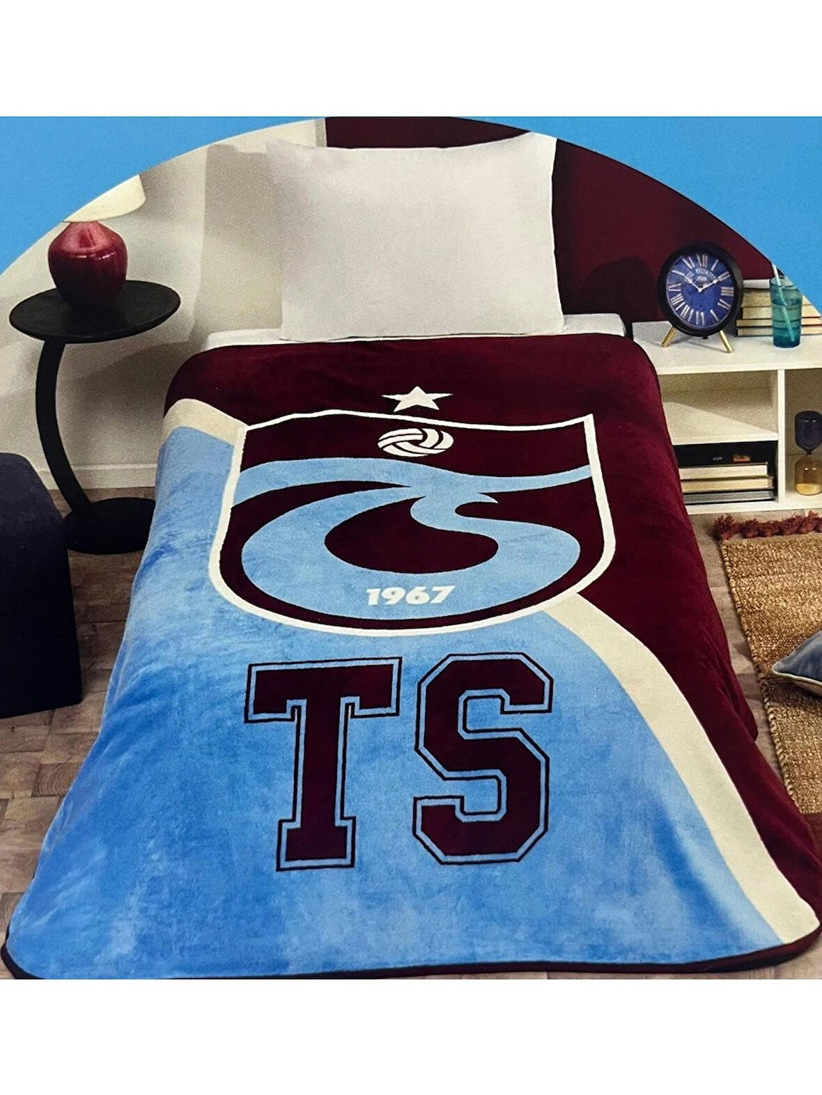 Taç Yeni Sezon Lisanslı Trabzonspor Logo Battaniye