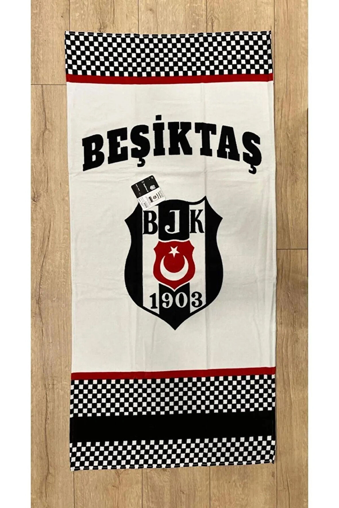 TAÇ LİSANSLI BEŞİKTAŞ DAMA PLAJ HAVLUSU