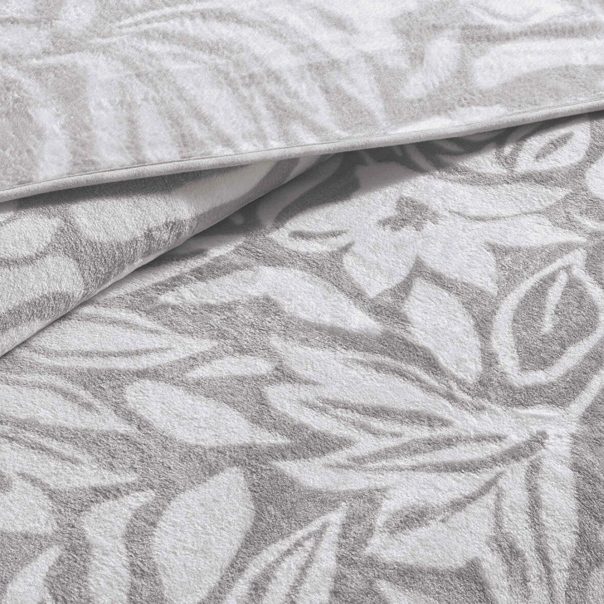 Taç Alina Çift Kişilik Battaniye Gri
