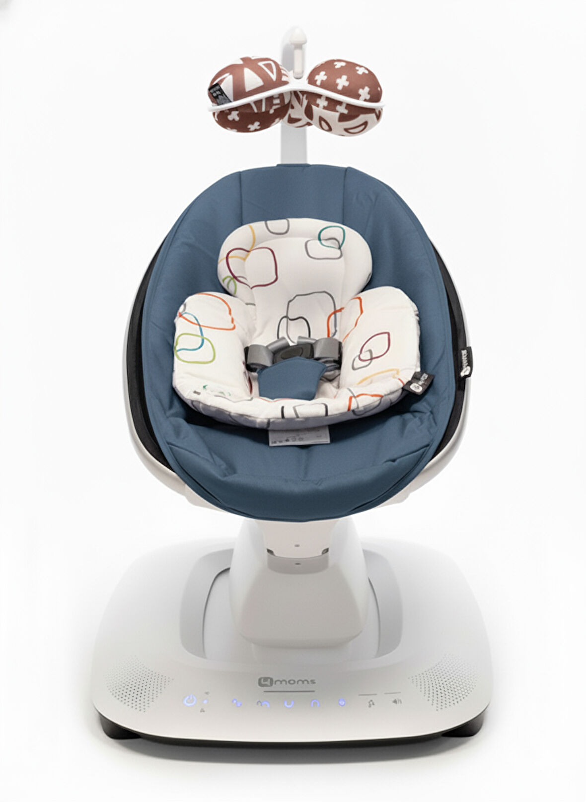 4moms Mamaroo 5.0 Elektrikli Ana Kucağı - Slate Blue + Yenidoğan Destek Pedi