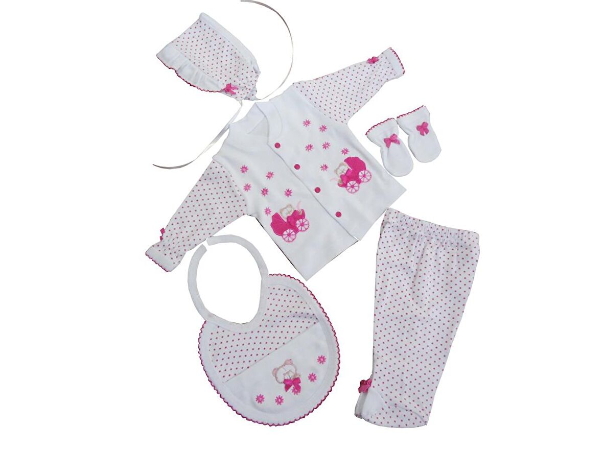 Sema Baby 5'li Premature Puanlı Set - Pembe