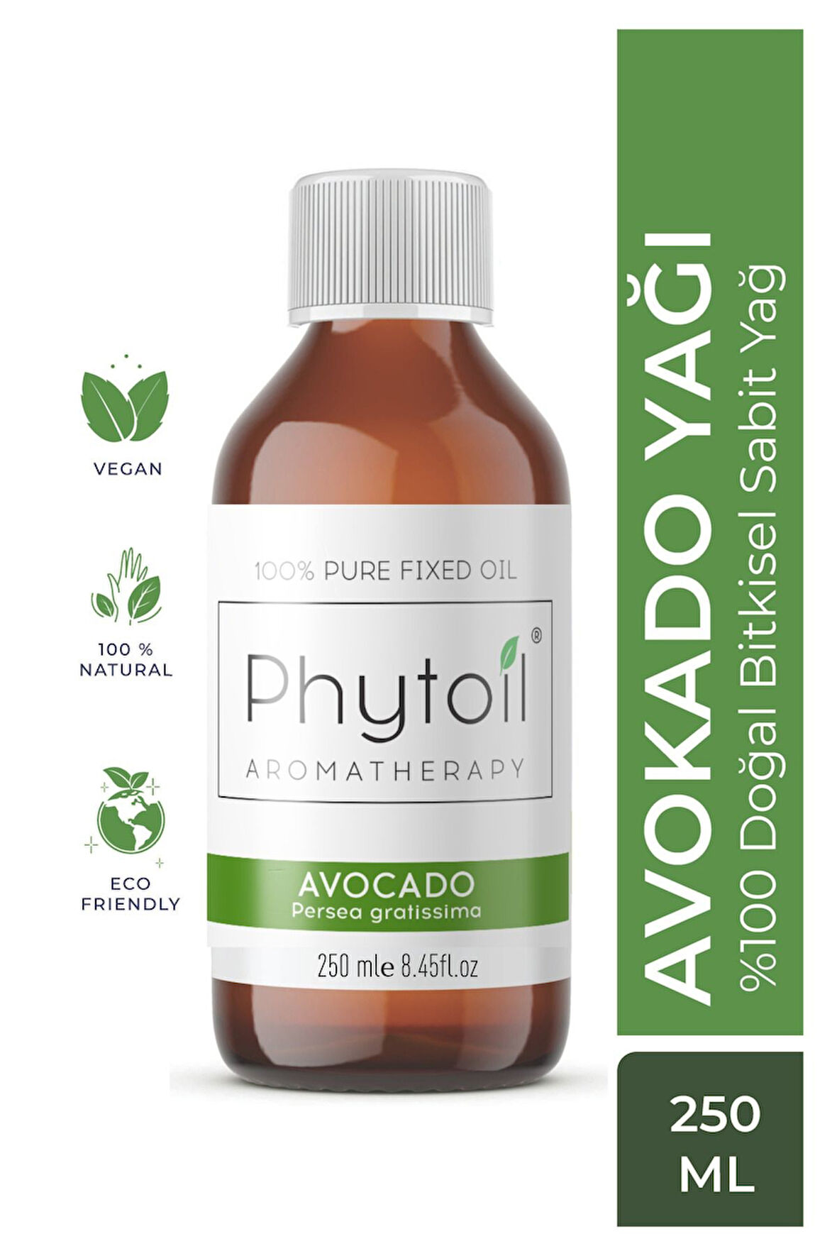 Organik Avokado Yağı – Avocado Oil %100 Doğal Bitkisel Sabit Yağ 250 ml
