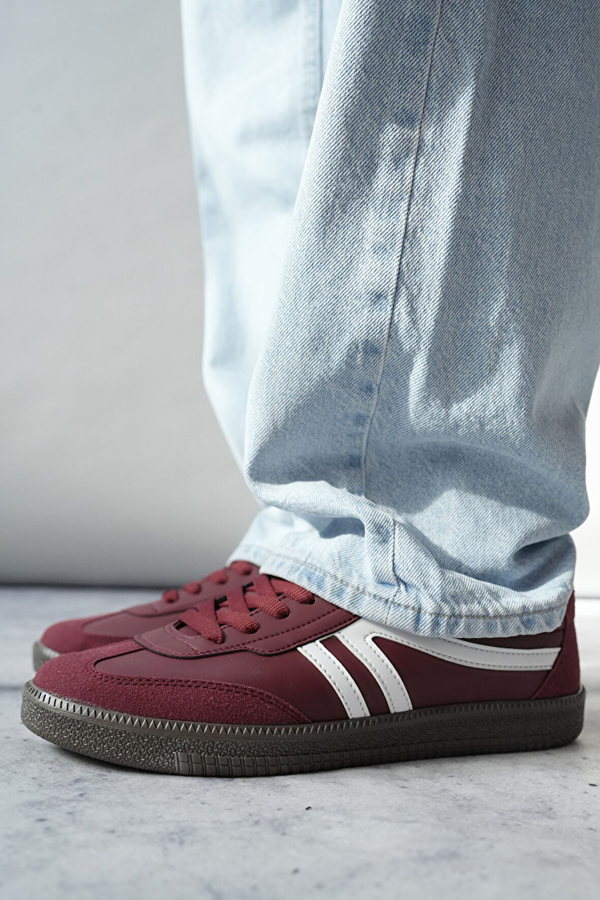 Muggo GARCİA Garantili Unisex Ortopedik Günlük Bağcıklı Yürüyüş Koşu Sneaker Spor Ayakkabı