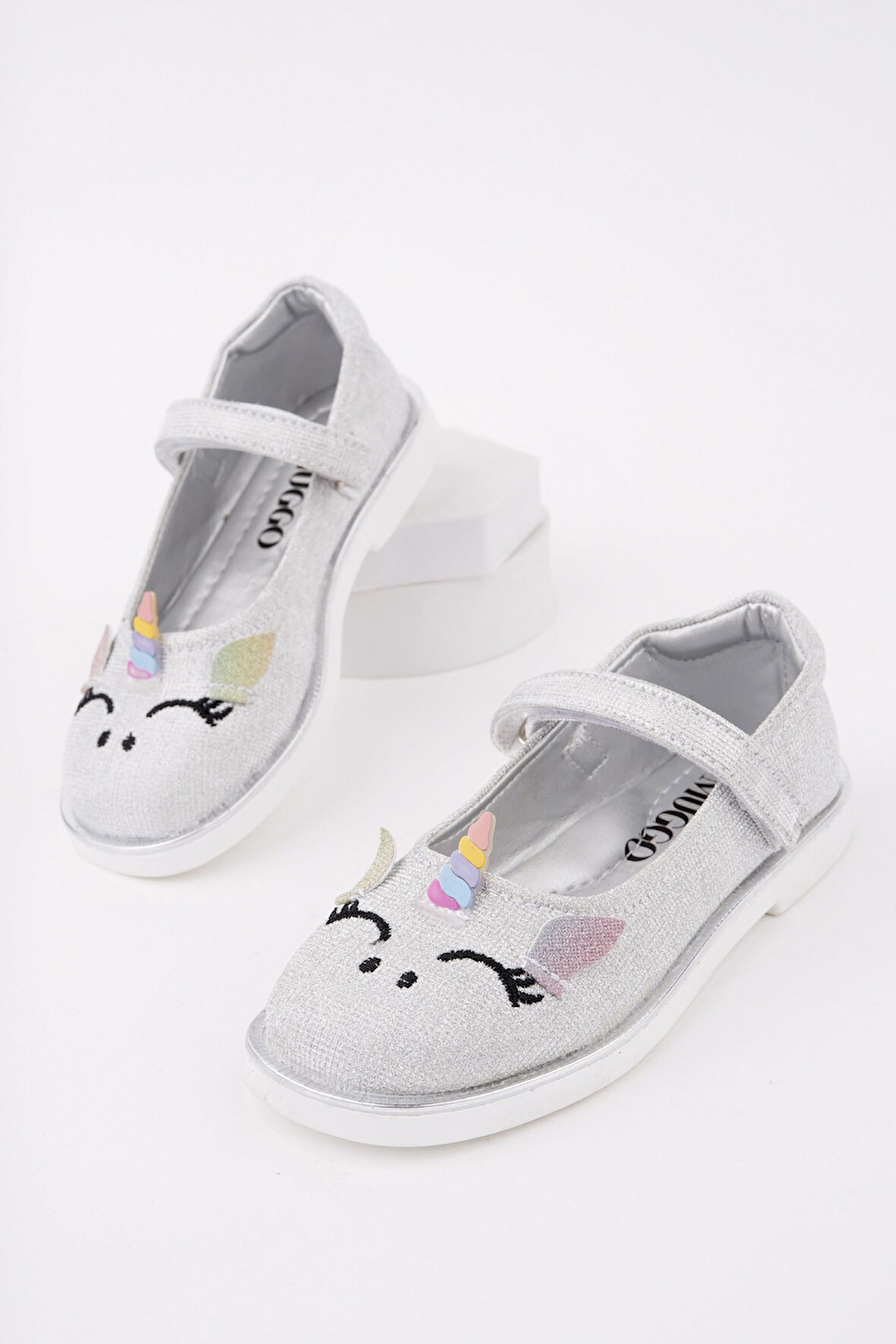 Muggo PATY Cırtlı ve Simli Günlük Kız Çocuk Babet