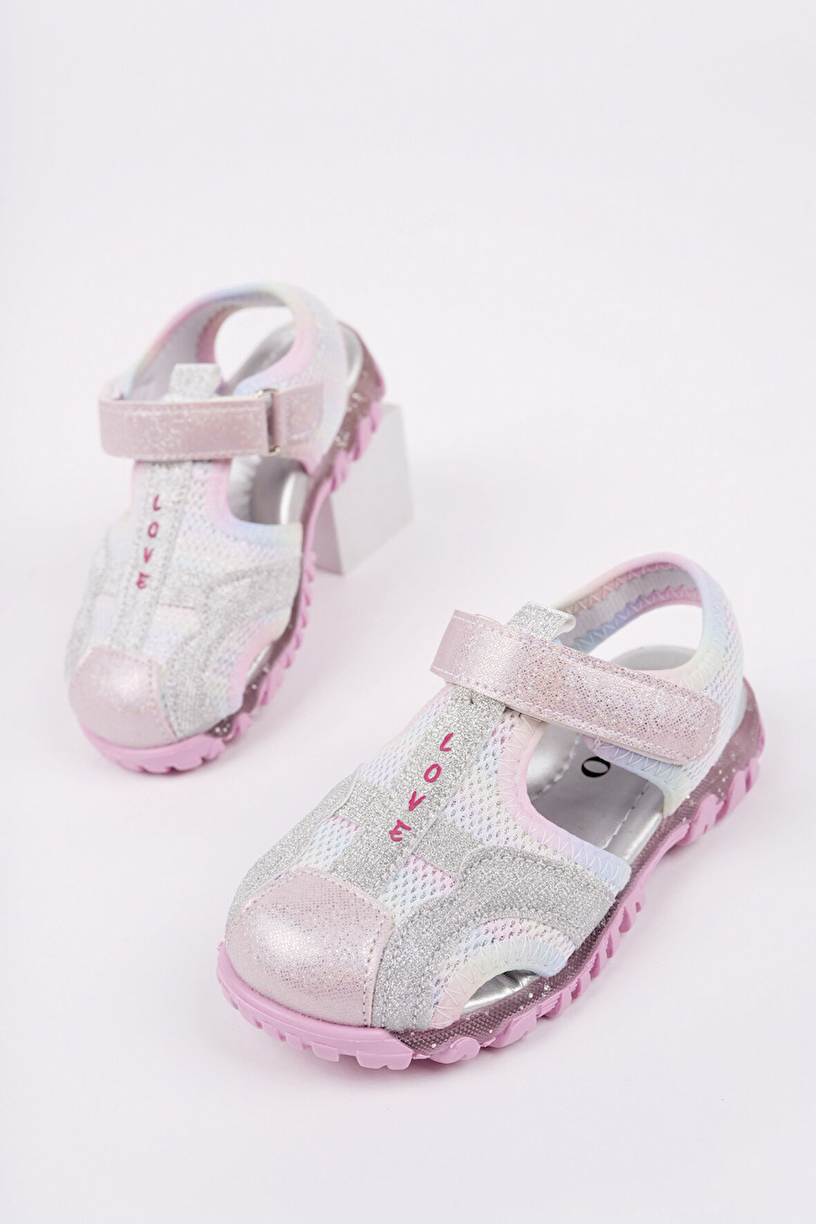 Muggo SLYVESTER Günlük Önü Kapalı Cırtlı Unisex Çocuk Sandalet