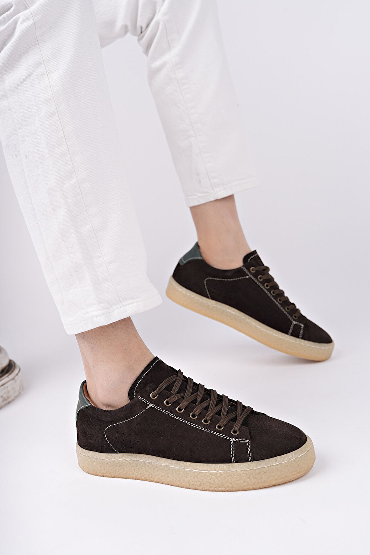 Muggo MİDWAY Bağcıklı Hakiki Deri Erkek Günlük Sneaker Spor Ayakkabı