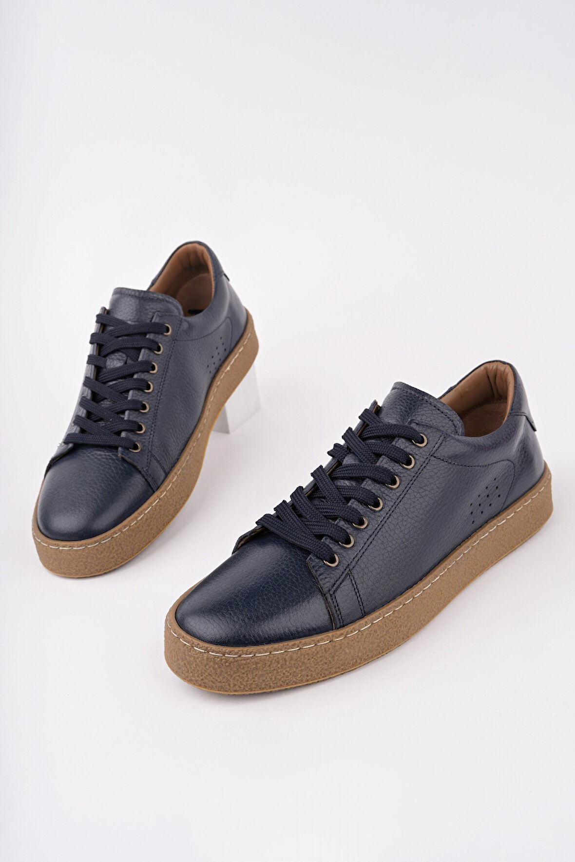 Muggo CRAW Kalın Taban Bağcıklı Hakiki Deri Erkek Günlük Casual Sneaker