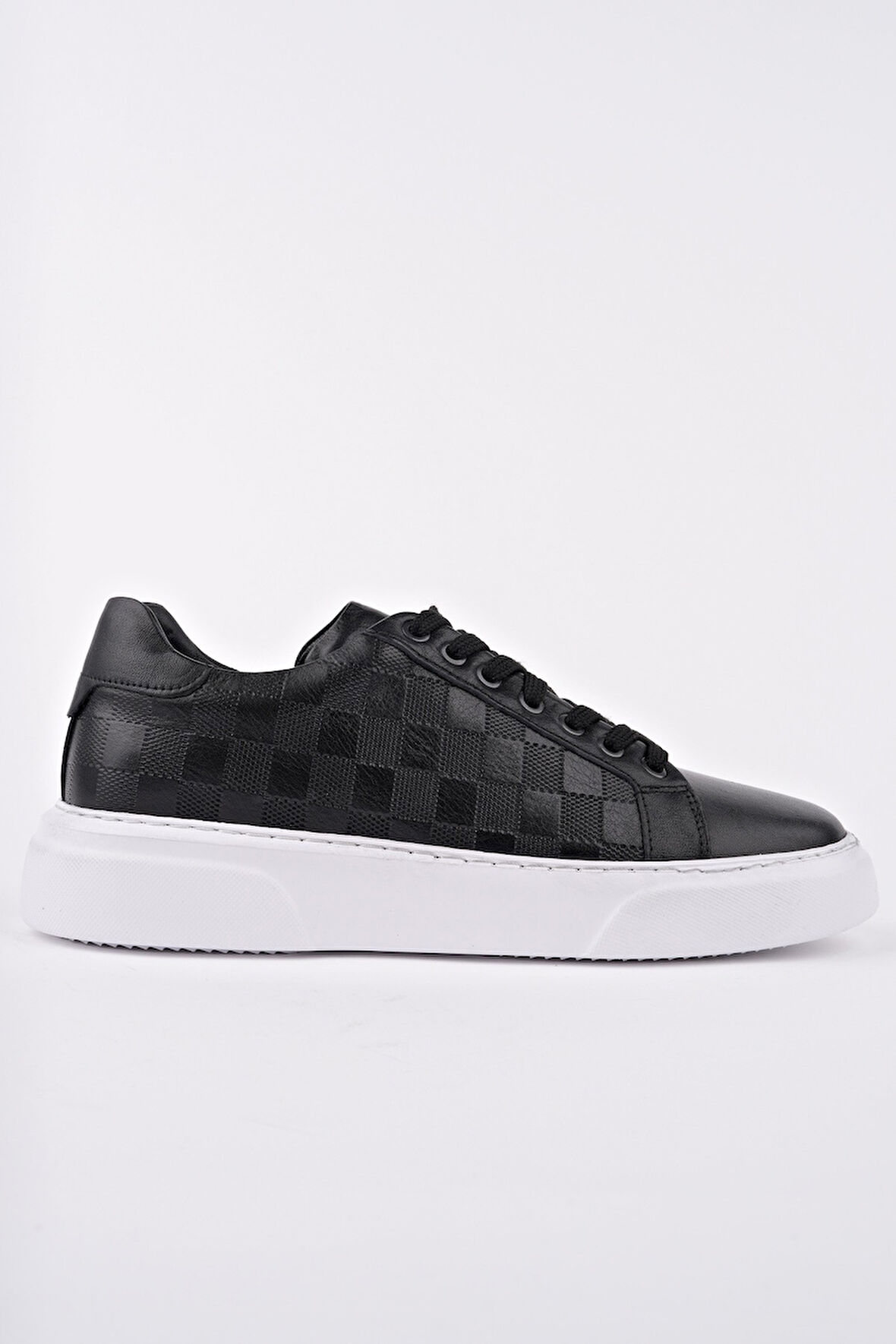 Muggo MORTA Kalın Taban Bağcıklı Hakiki Deri Erkek Günlük Sneaker Spor Ayakkabı