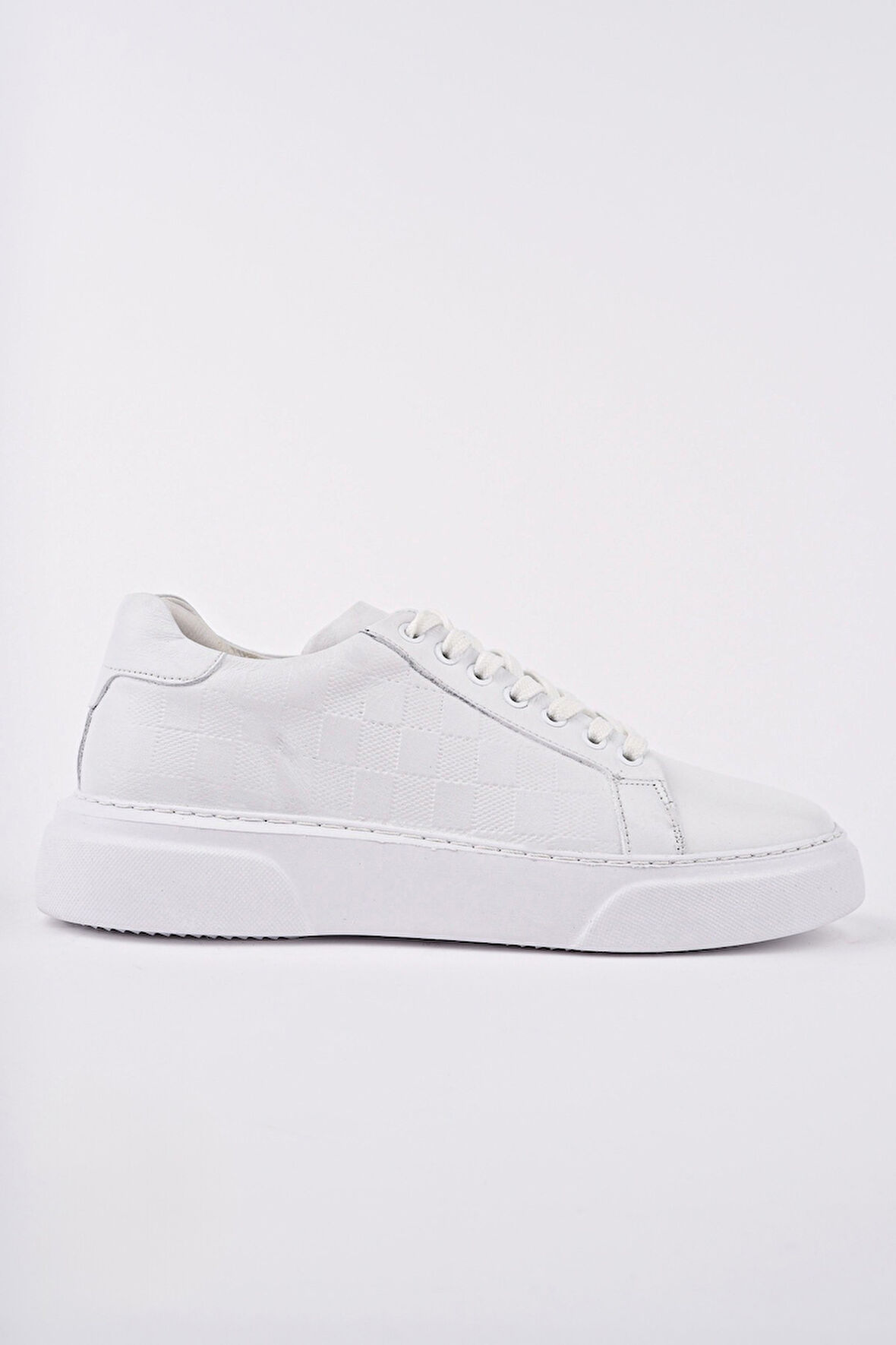 Muggo MORTA Kalın Taban Bağcıklı Hakiki Deri Erkek Günlük Sneaker Spor Ayakkabı
