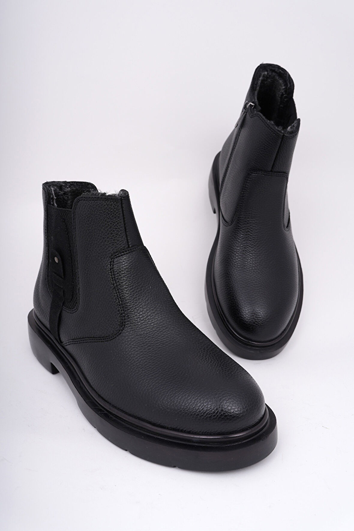 Muggo GERALT Fermuarlı İçi Kürklü Erkek Kışlık Bot