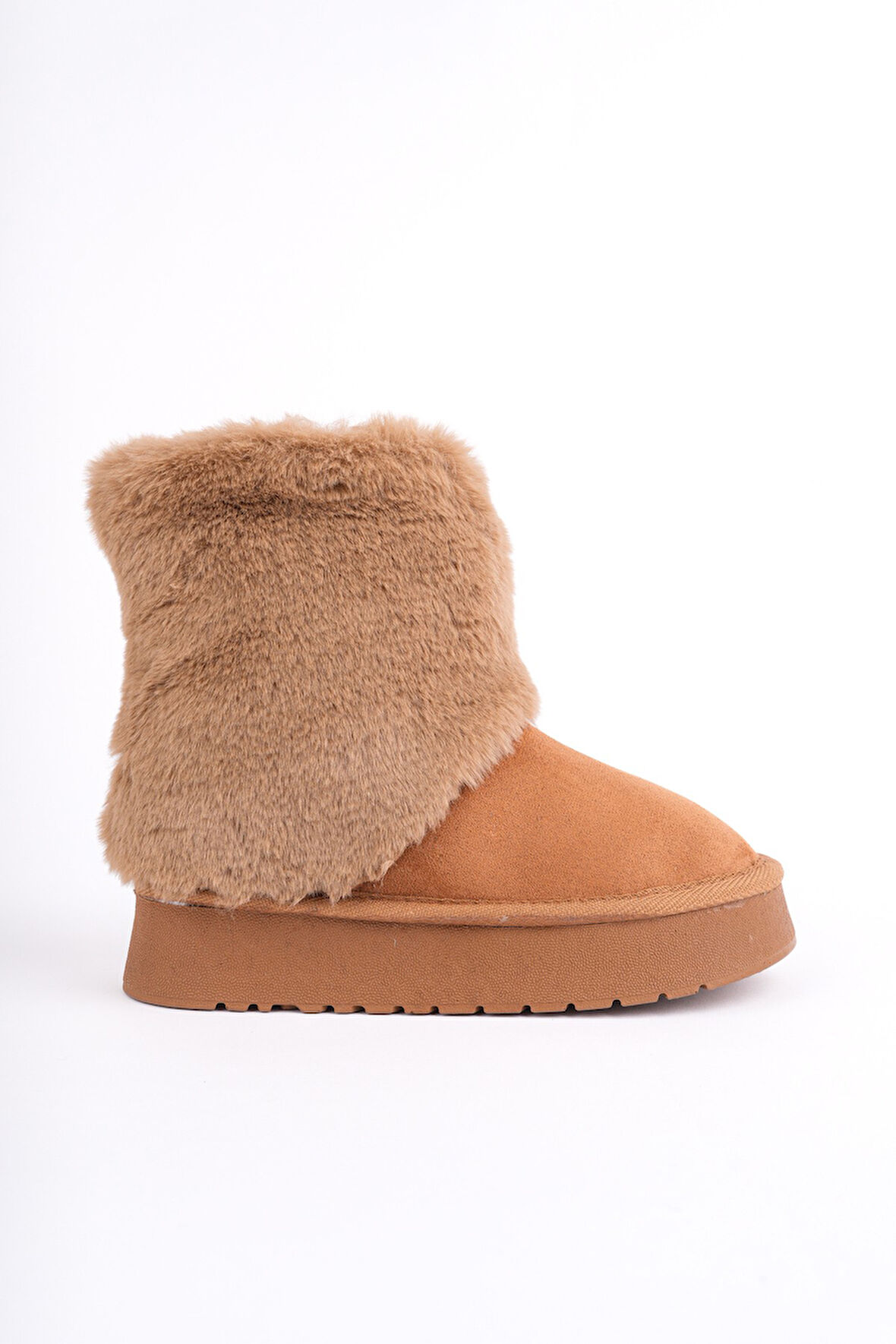 Muggo COZY Kürklü Kalın Taban Çocuk Kışlık Mini Bot