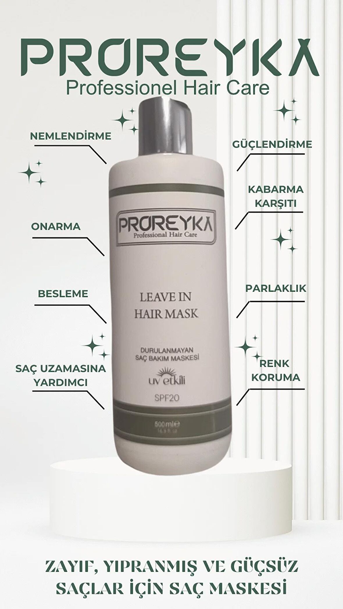 Proreyka Leave İn Hair Maske 500 Ml.