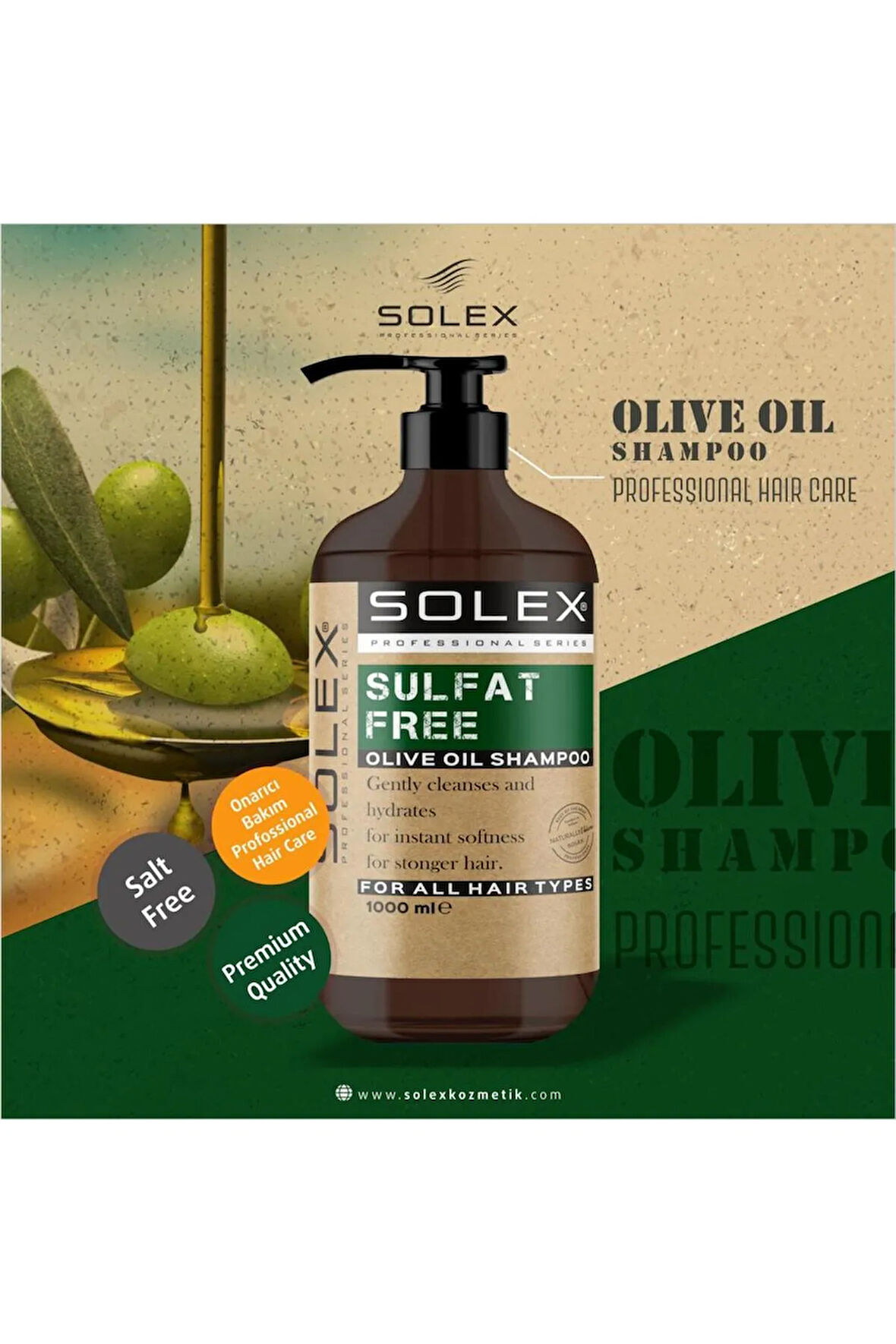 Sülfatsız Professıonal Serıes Zeytin Yağlı Şampuan 1.000 ml
