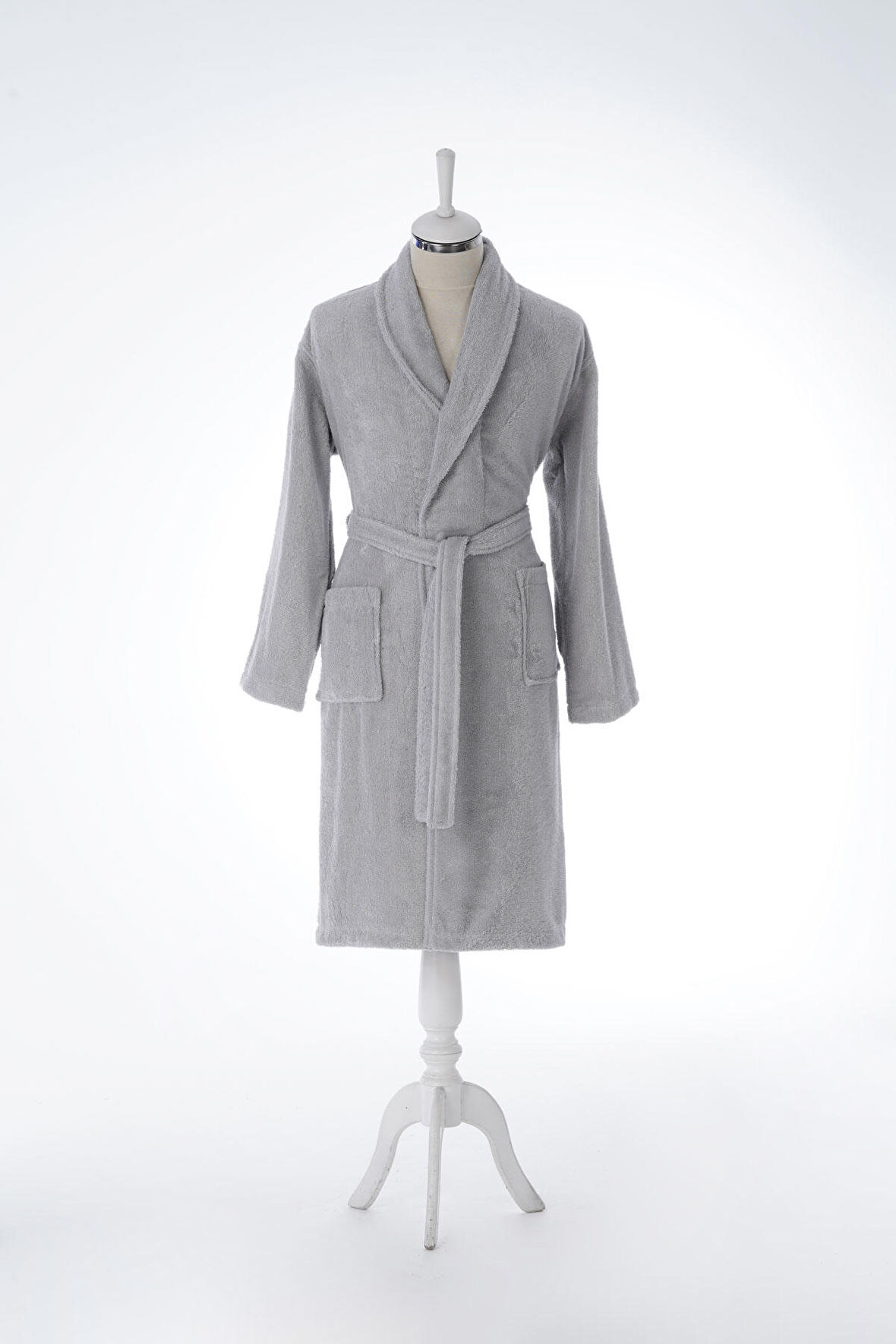 Özdilek Colourist Şalyaka L Beden Unisex Bornoz - Koyu Gri