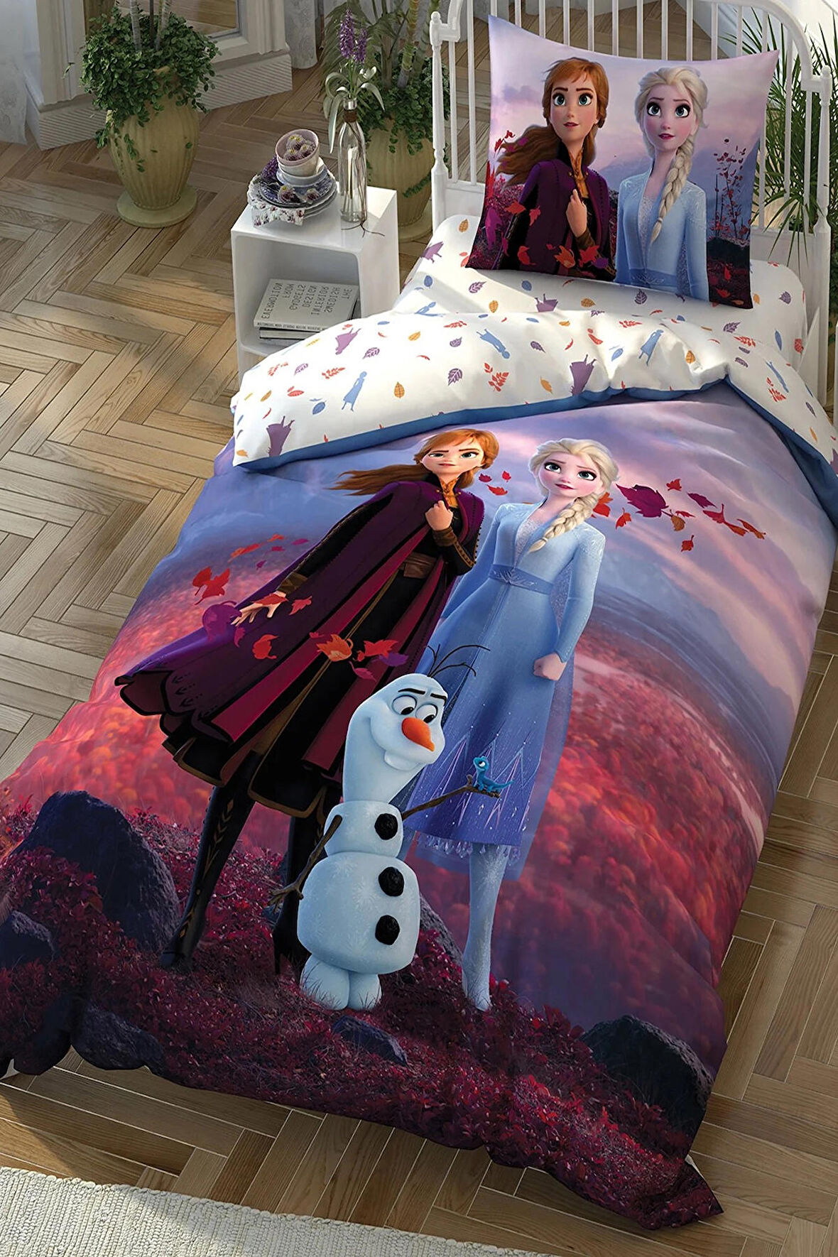 Taç Lisanslı Disney Frozen 2 Autumn Pamuk Lisanslı Tek Kişilik Nevresim Takımı