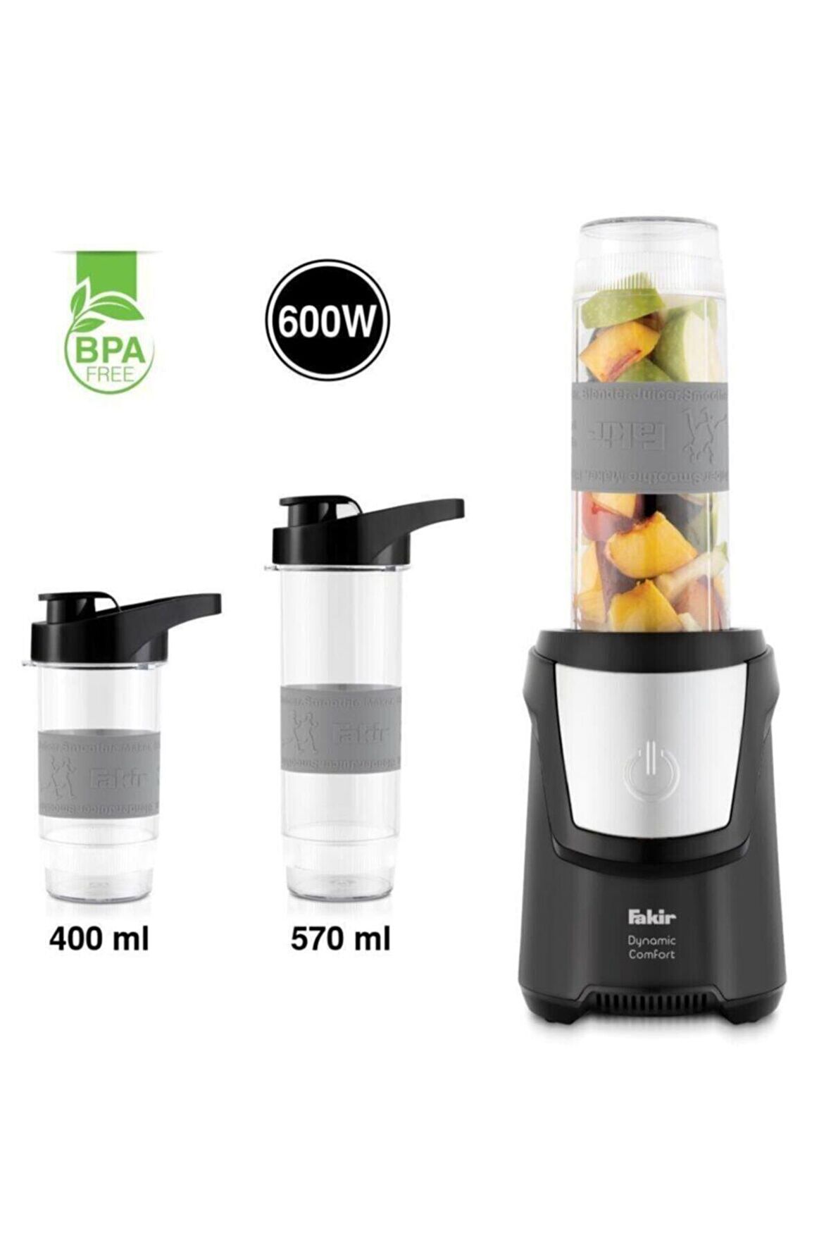 FAKİR DYNAMIC COMFORT 600 W KİŞİSEL BLENDER SİYAH