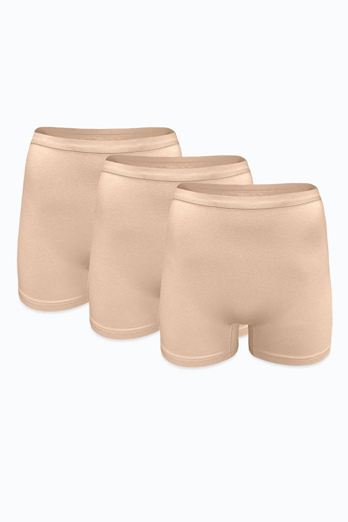 Kadın 3 lü Siyah İz Yapmayan Modal Yüksek Bel Boxer 3M108