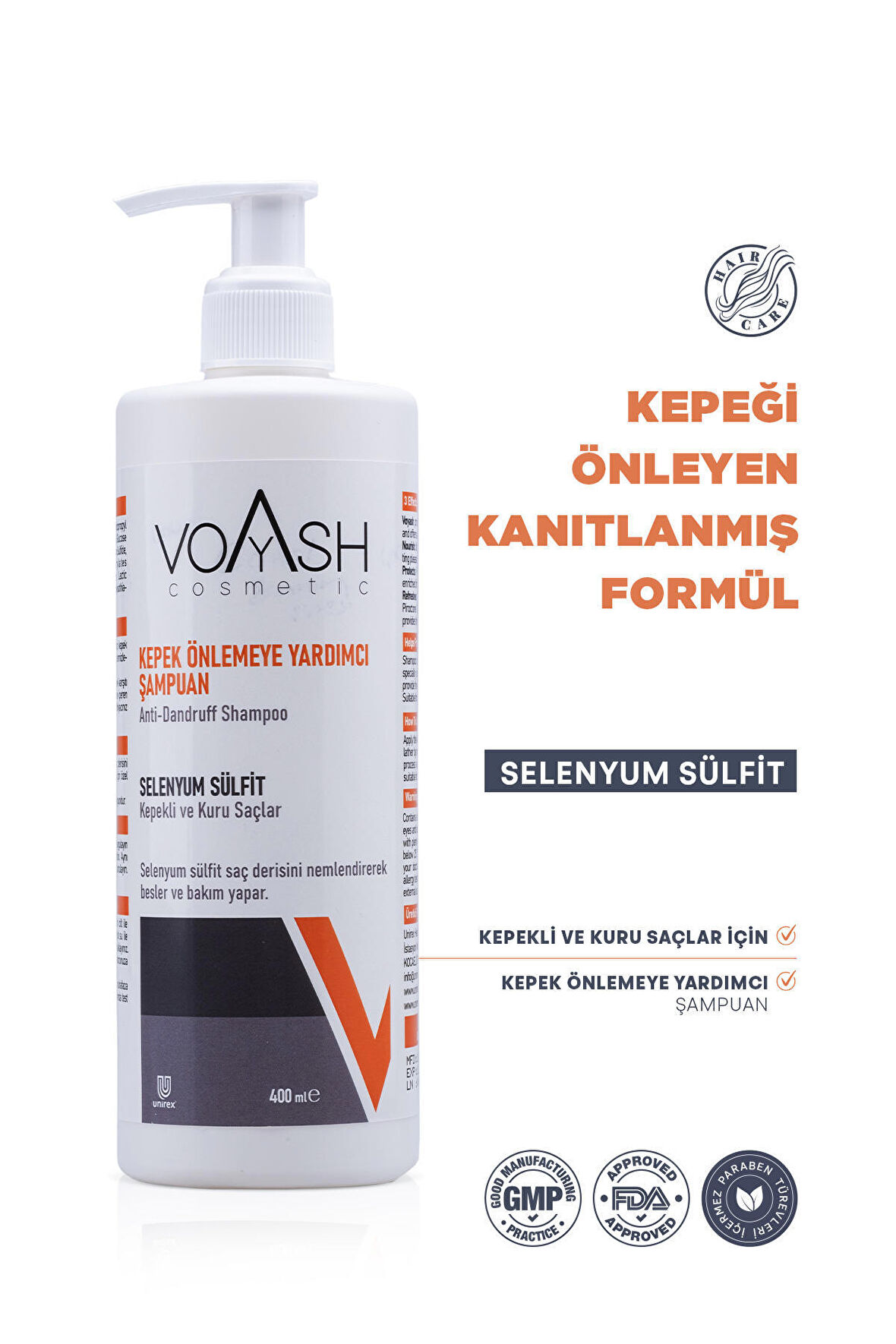 Voyash Kepek Önlemeye Yardımcı Şampuan 400 ml