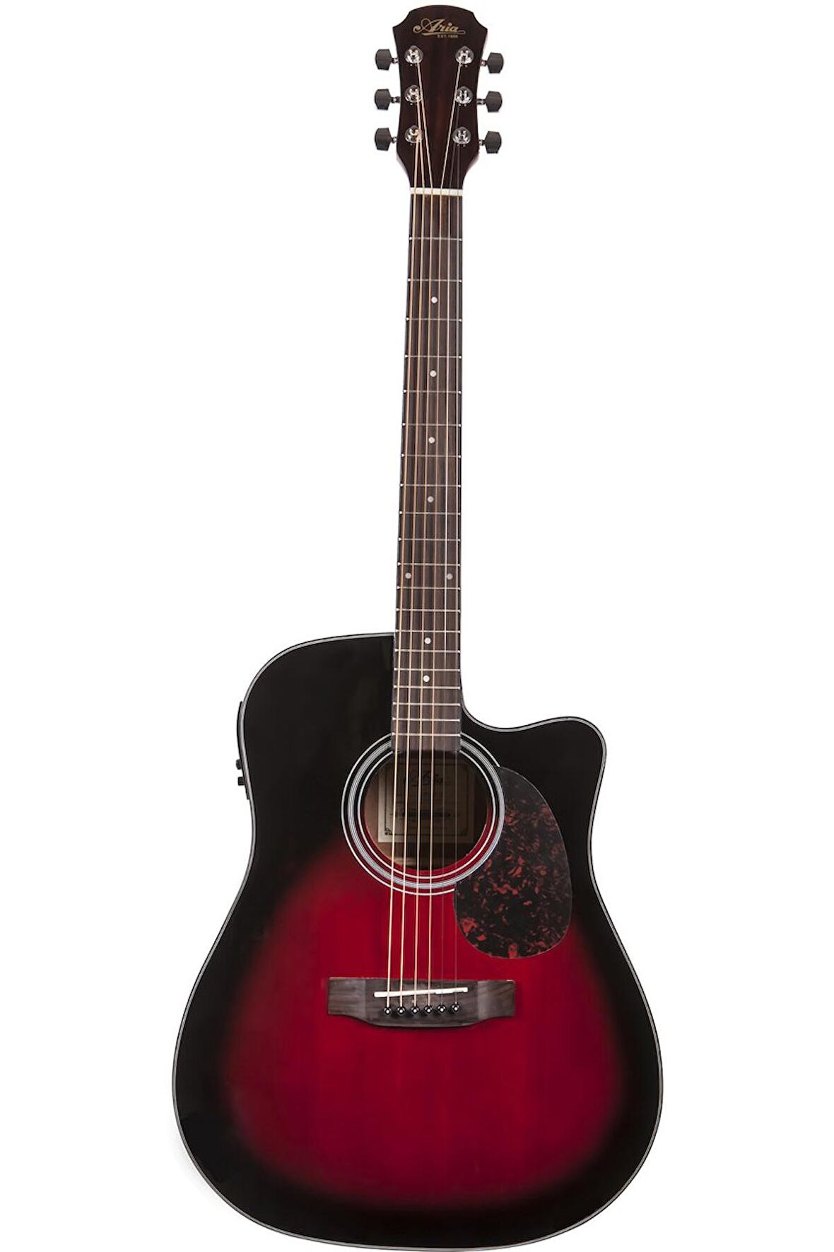 Aria ADW01CERS Cutaway Elektro Akustik Gitar