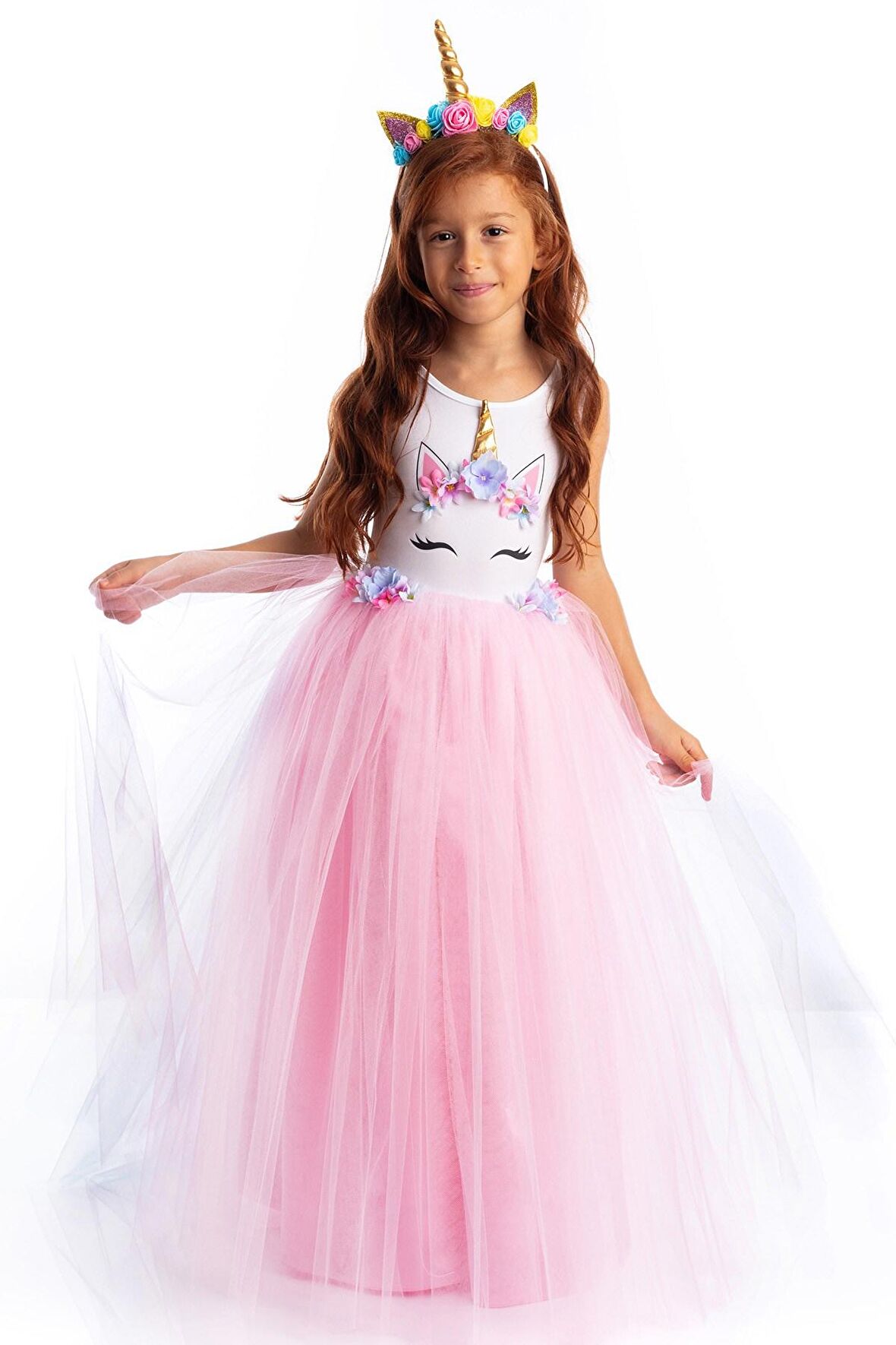 Unicorn Elbise Rita Pembe Flw