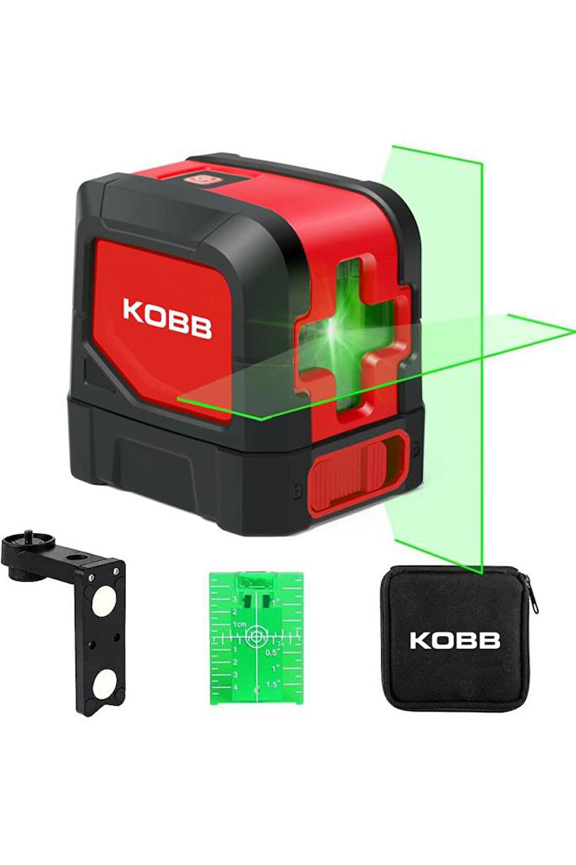 Kobb KBL91G 30 mt Profesyonel Yatay Dikey Otomatik Hizalamalı Yeşil Çapraz Çizgi Lazer Distomat