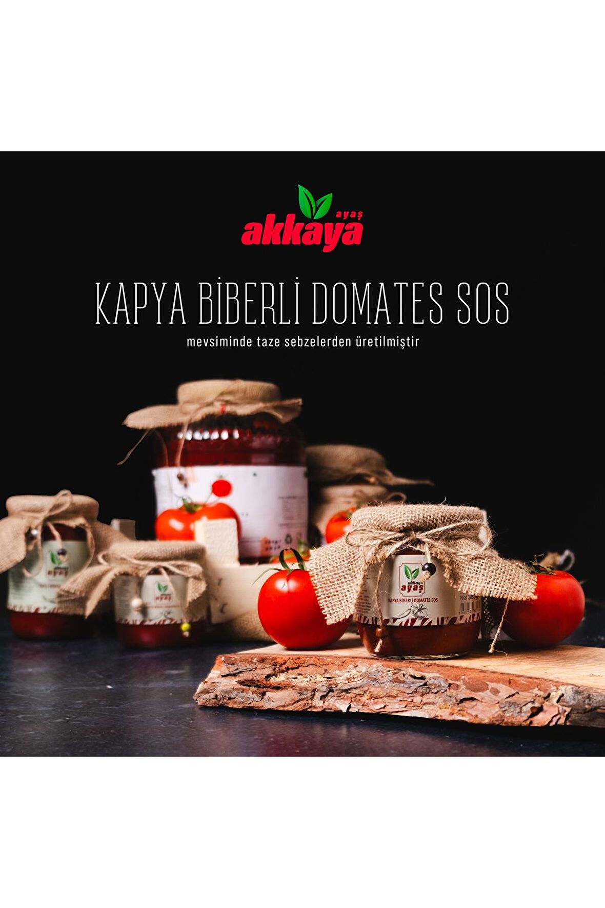 Ayaş Akkaya Kapya Biberli Domates Sos 380 G