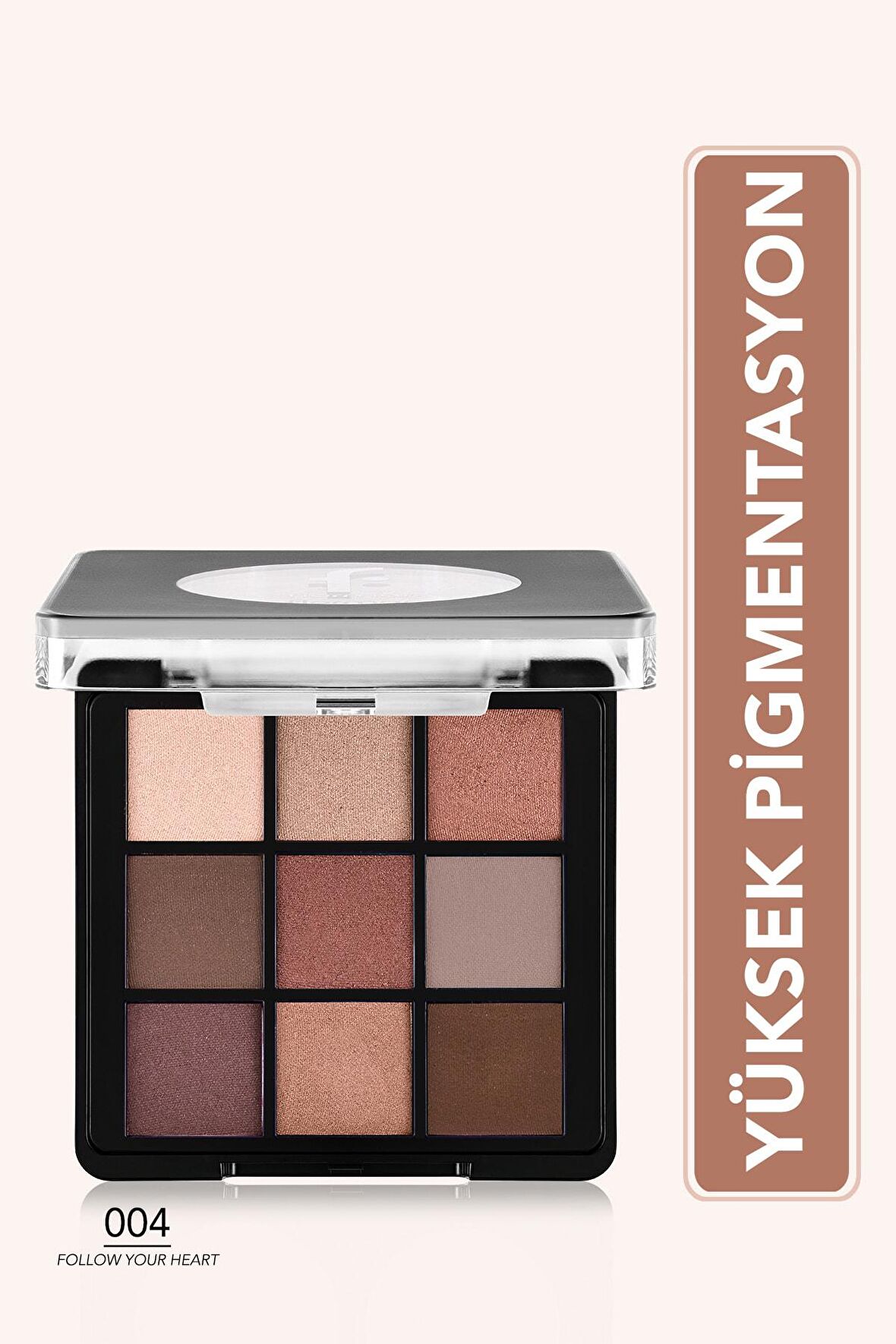 Mat & Işıltılı Kremsi Far Paleti - Eye Shadow Palette - 004 Follow Your Heart- 8682536048460