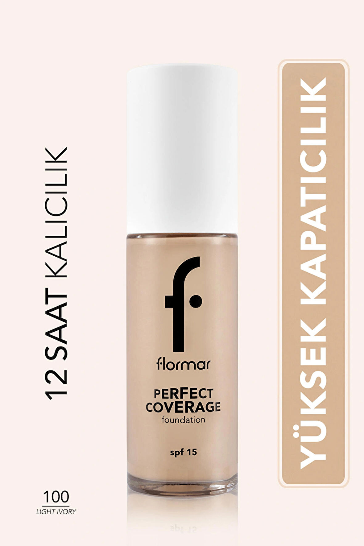 Perfect Coverage Yüksek Pigmentli & Yarı Parlak Bitişli SPF15 Fondöten