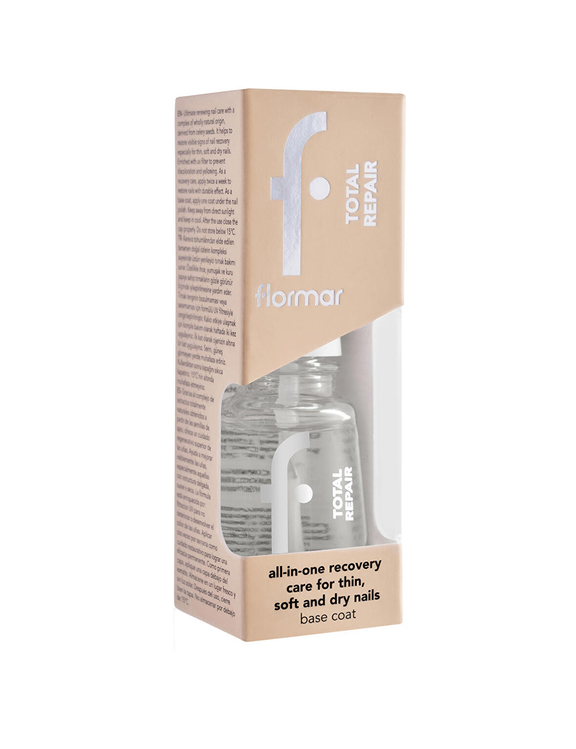 Flormar Total Repair Çok Yönlü Bakım Yapan Onarıcı Oje Bazı/Tırnak Cilası