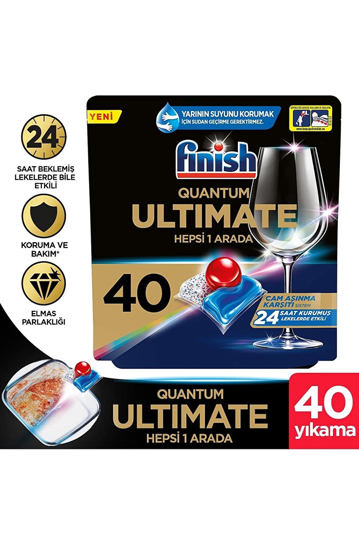 Finish Quantum Ultimate Bulaşık Makinesi Tableti 40'lı 