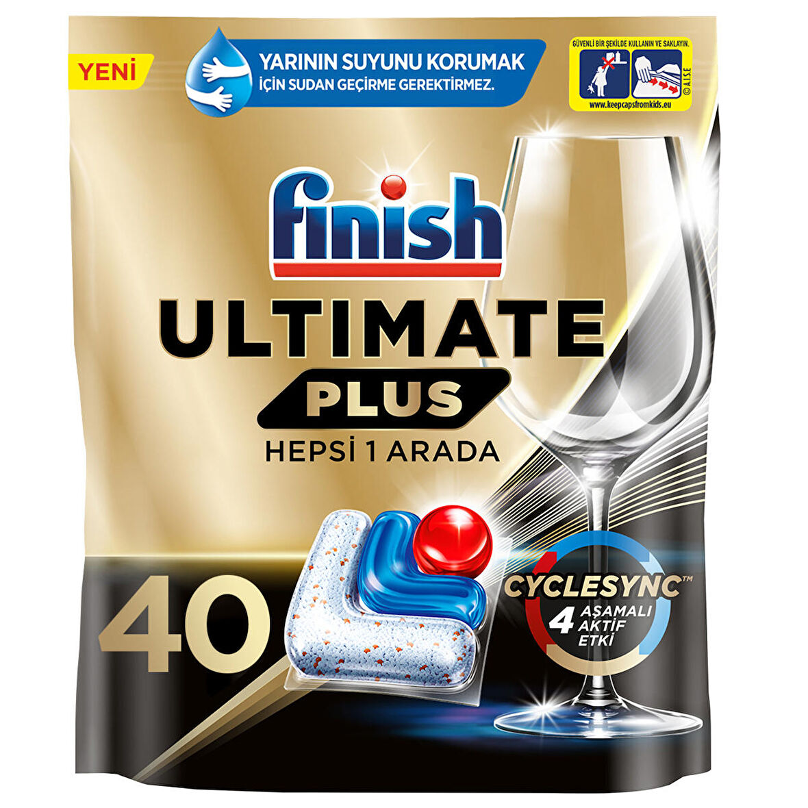 Finish Ultimate Plus Hepsi 1 Arada 40 Tablet 488G