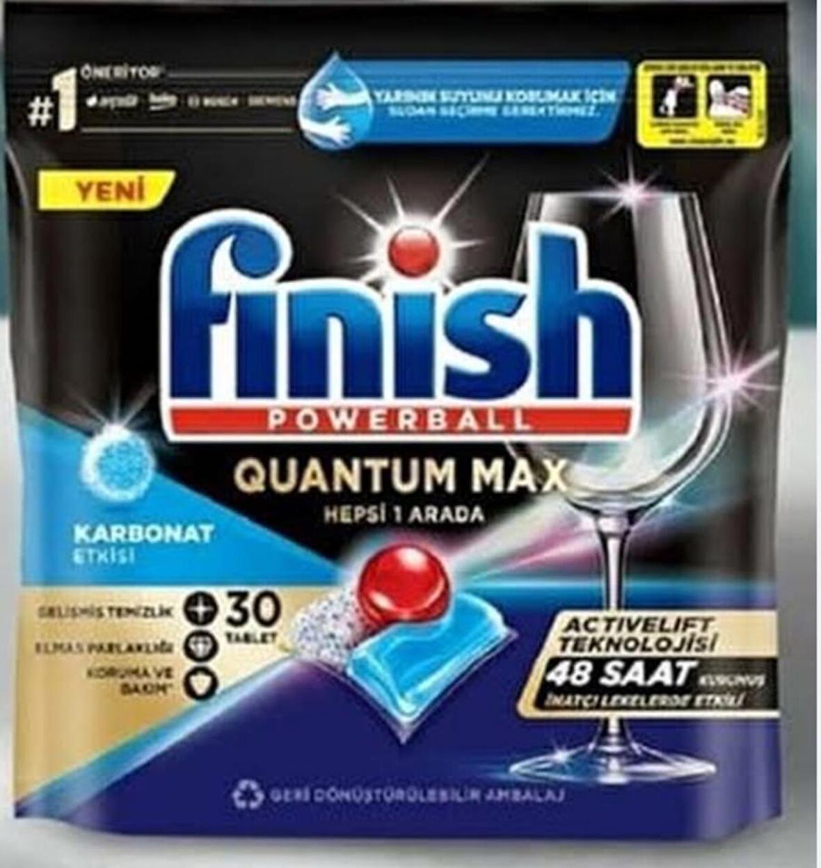 Finish Quantum Max Bulaşık Makinesi Tableti 30'lu 