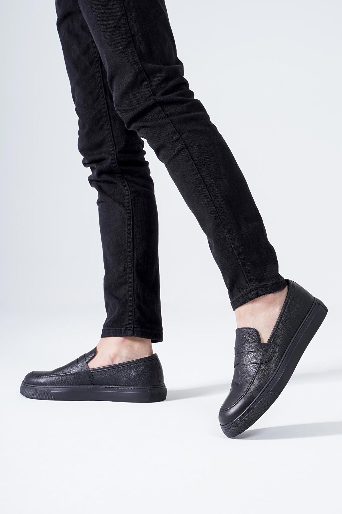 Hakiki Deri Erkek Loafer Casual Sneaker Spor Ayakkabı
