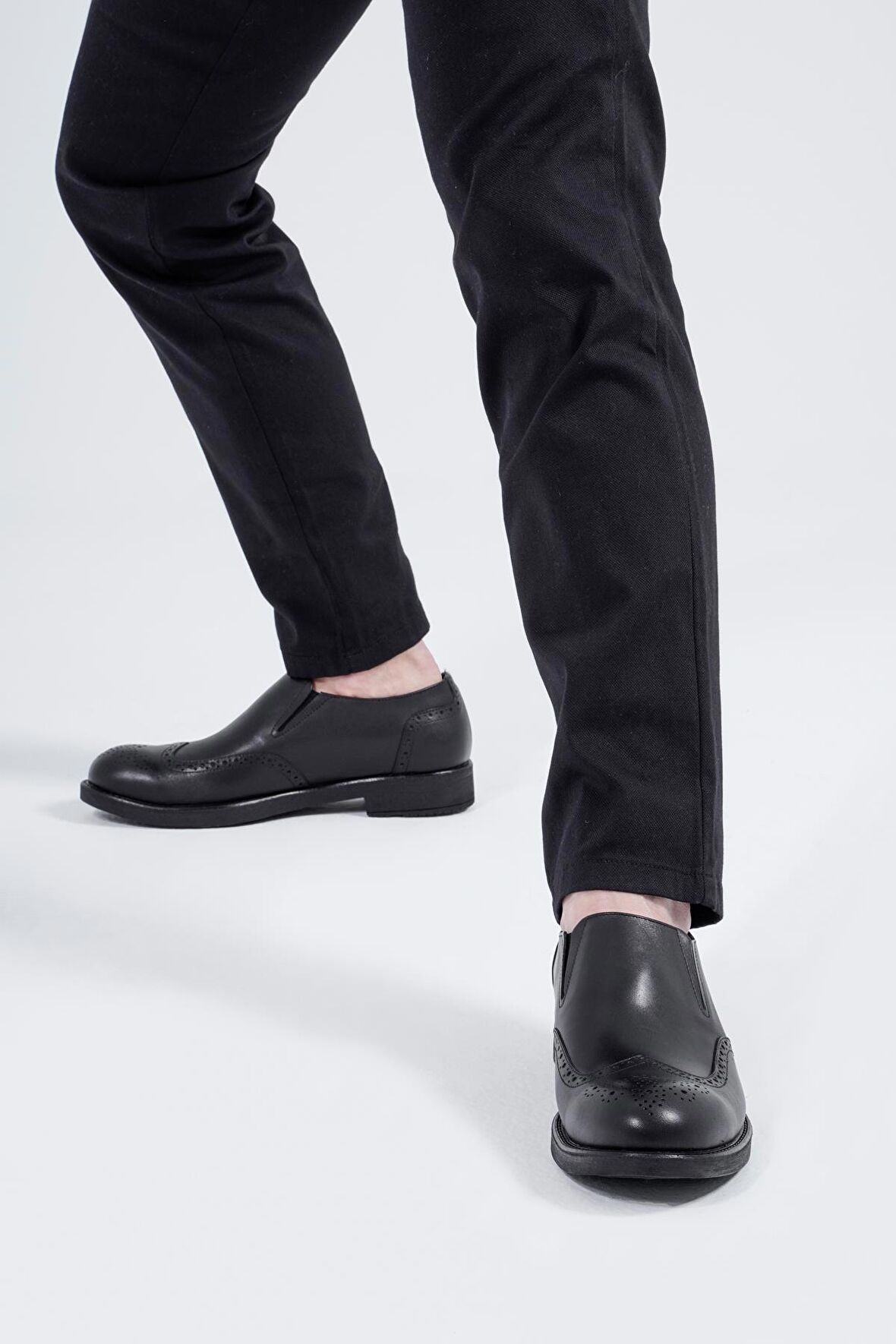 Hakiki Deri Erkek Klasik Ayakkabı Desenli Büyük Numara