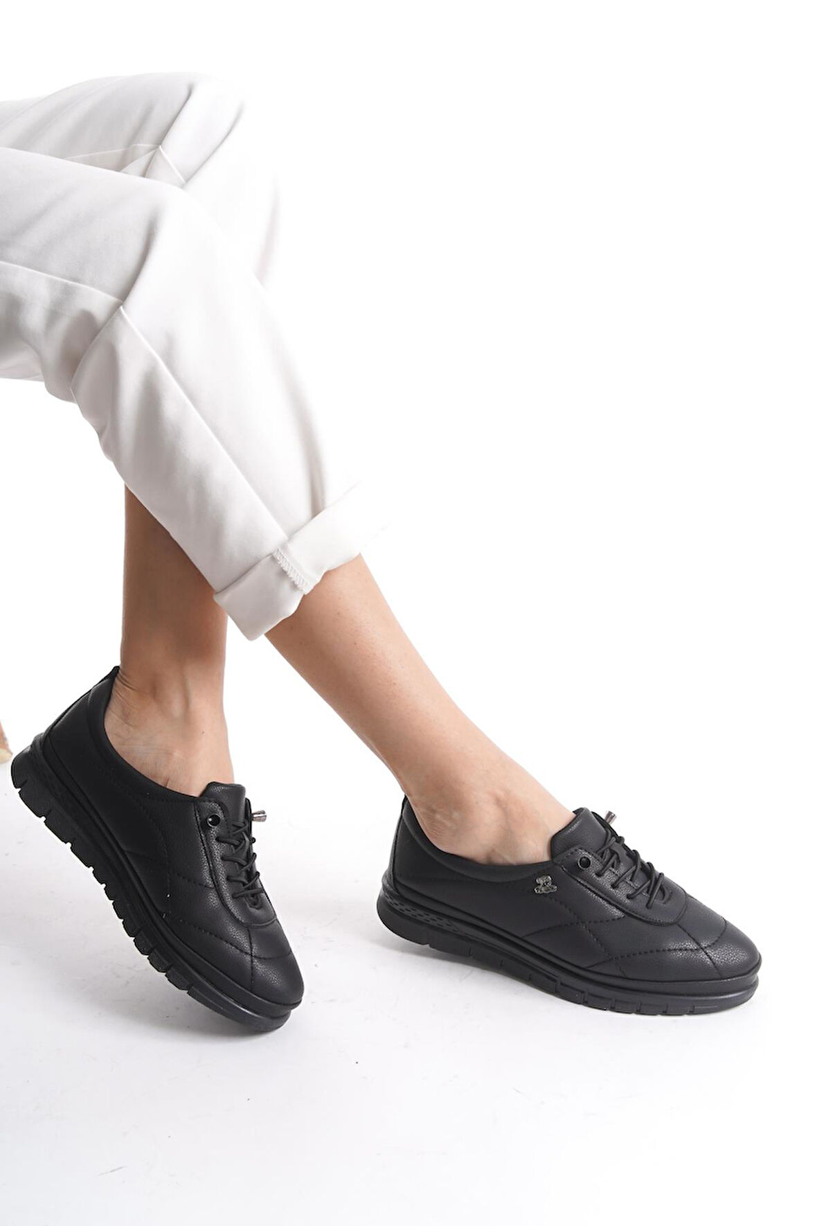 Kadın Günlük Comfort Ayakkabı Rahat Taban Dikişli Ortopedik Günlük Ayakkabı