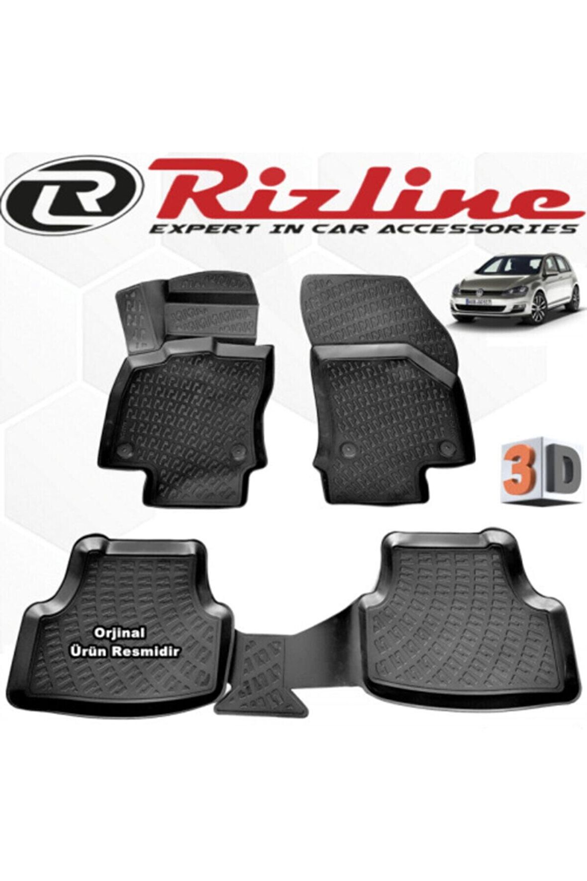 Vw Golf 7 3d Paspas Havuzlu Hb 2013 - 2020 Arası Siyah 4 Parça Set
