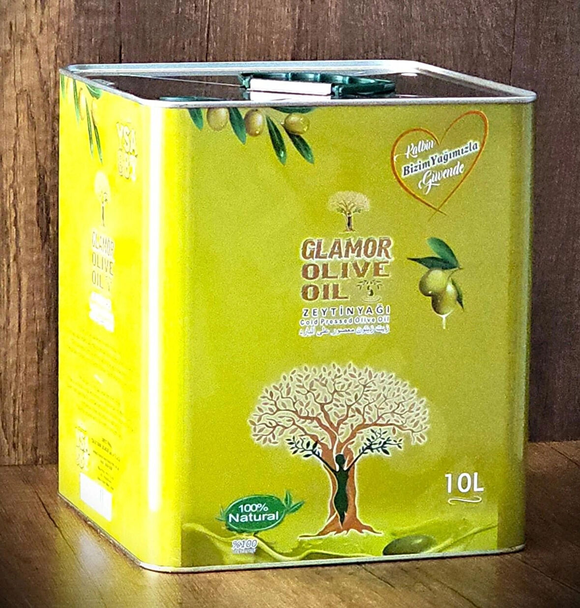 GLAMOR Zeytinyağı 10 Lt. Teneke %100 Doğal Hatay'ın Yöresel Ürünleri