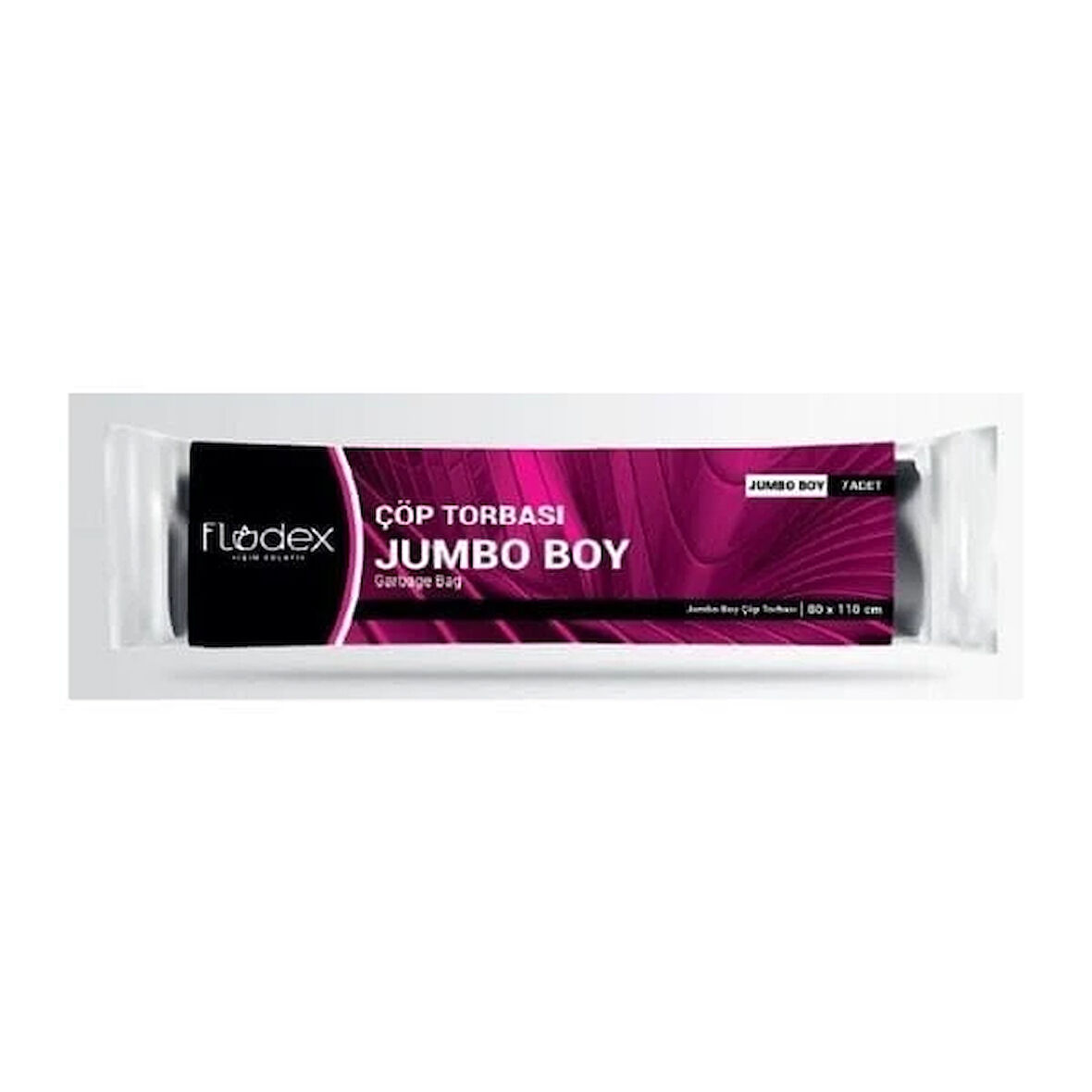 Flodex Extra Güçlü Çöp Torbası Jumbo Boy 80x110 Cm 275 Gr 7'li Paket