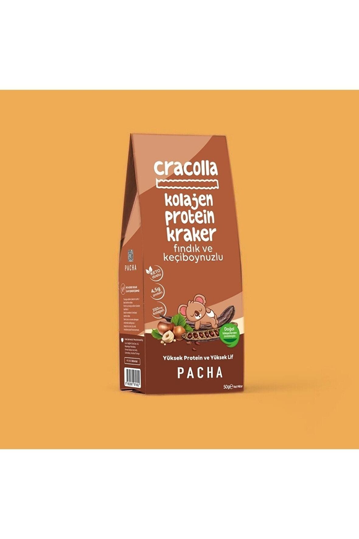 Cracolla | Doğal Kolajen Ve Protein Kraker | Keçiboynuzlu Ve Fındıklı