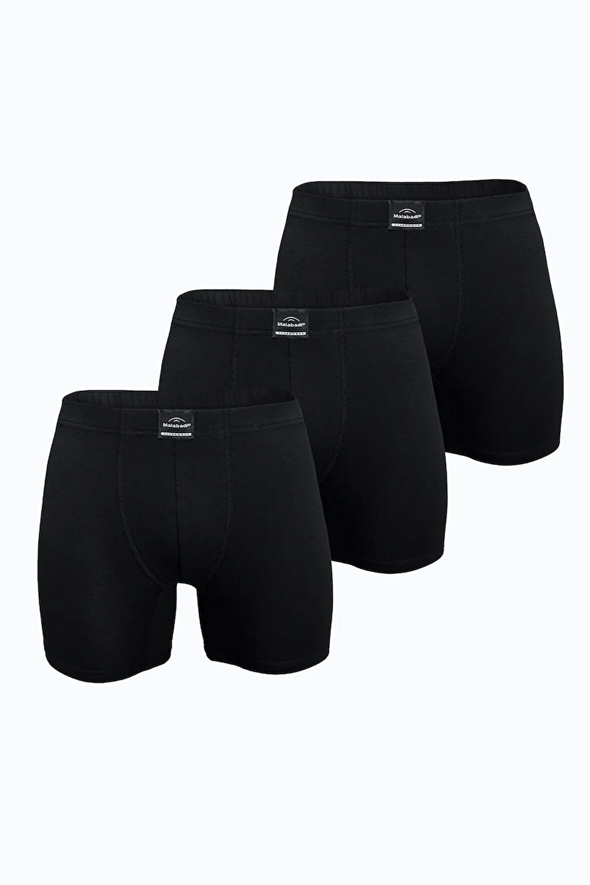 Erkek 3 lü Siyah Premium Collection Modal Uzun Boxer 3M250
