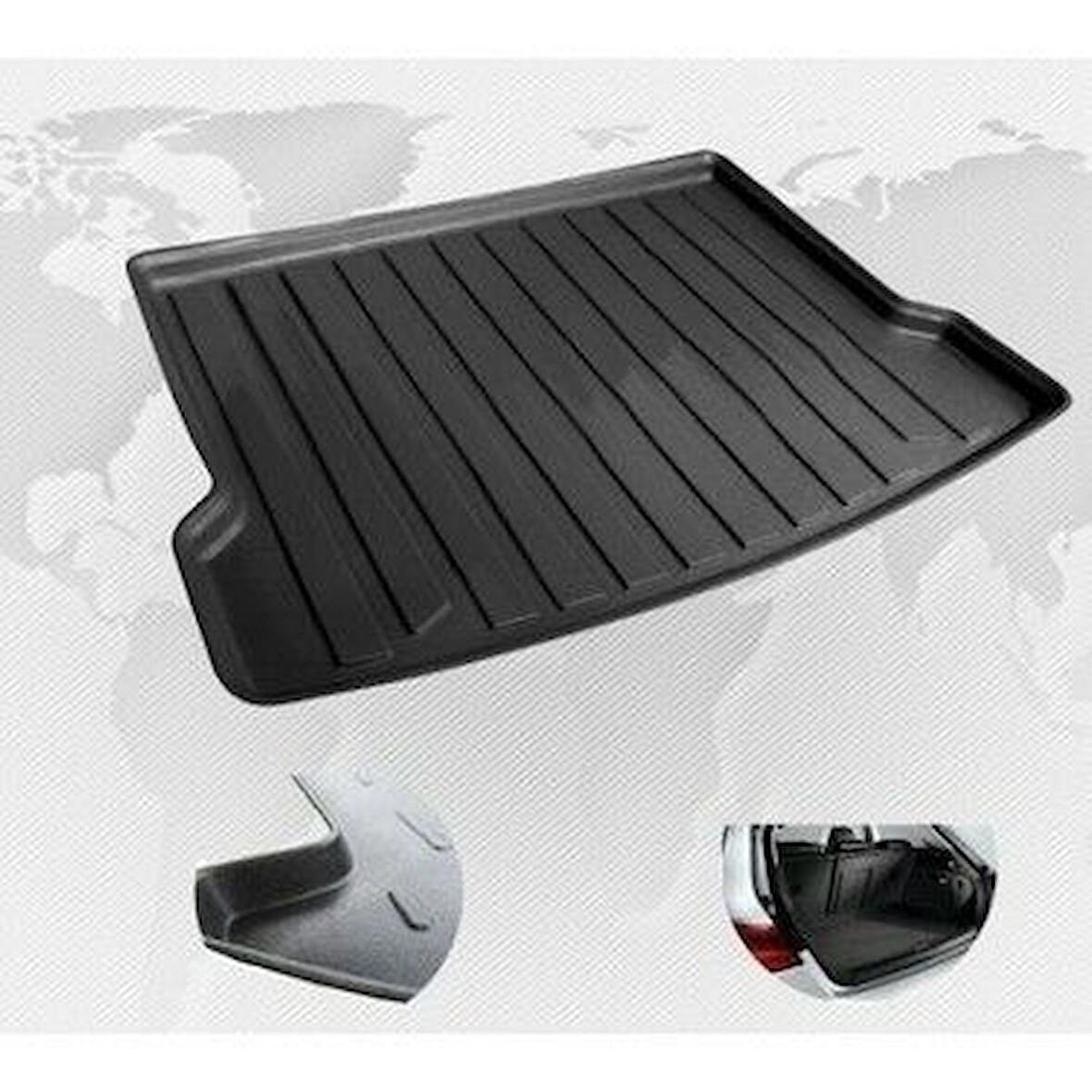 Renault Megane 4 sedan sol cep Bagaj Havuzu Paspası Rizline 2016+