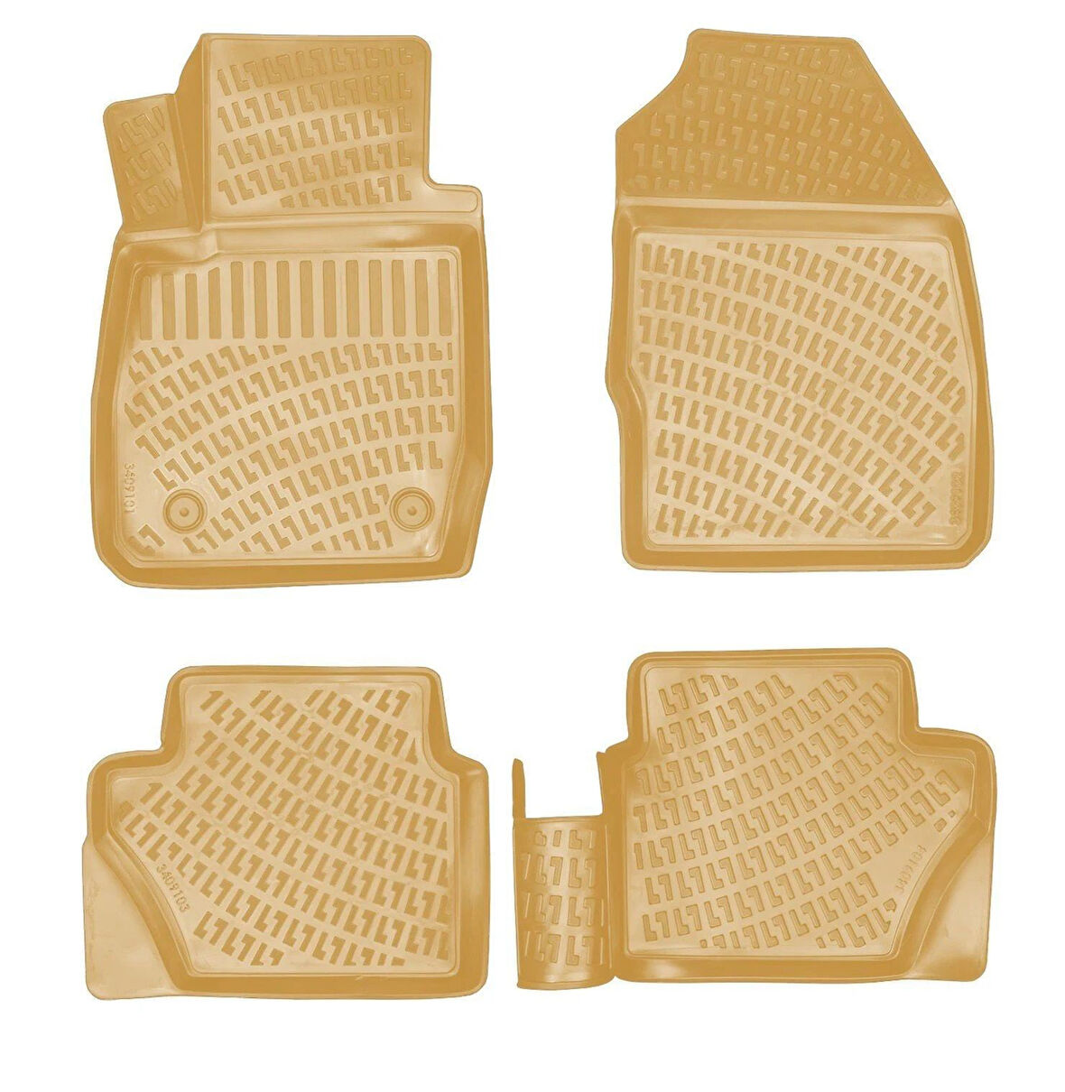 Rizline  Ford fiesta 3d havuzlu paspas bej 2009 / 2017+ Rizline