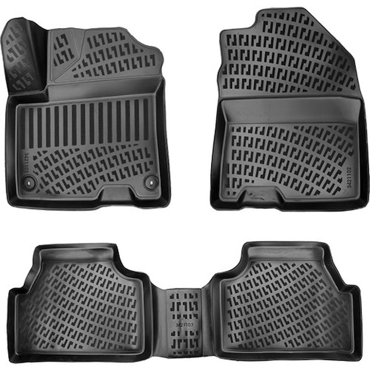 Rizline Hyundai Kona 2019 Sonrası Elektrikli 3D Havuzlu Paspas