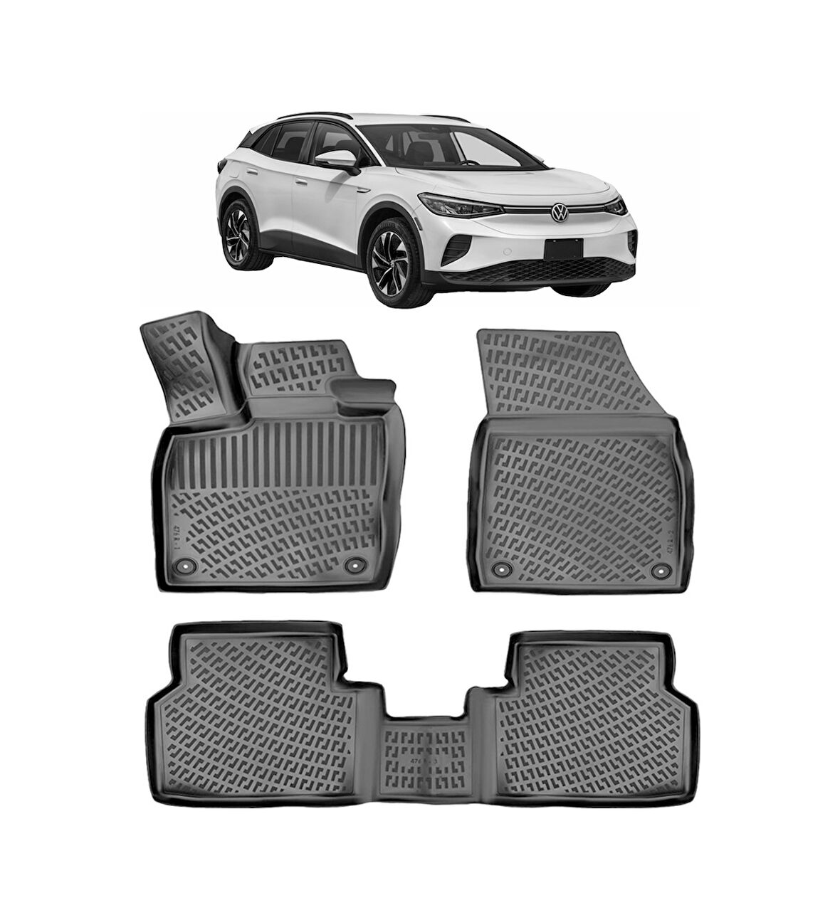 Rizline Volkswagen Id.4 Elektrikli 3d Havuzlu Paspas